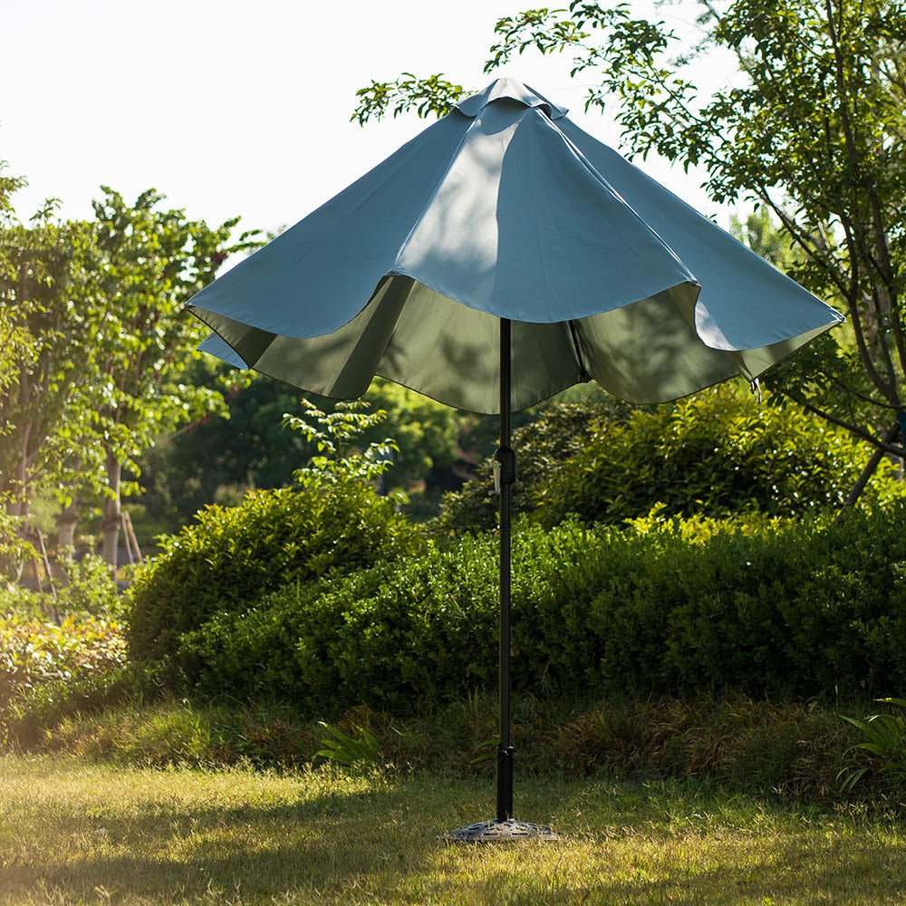3M LED Light Aluminium Frame Garden Parasol with Tilt Crank, Grey - Image 5