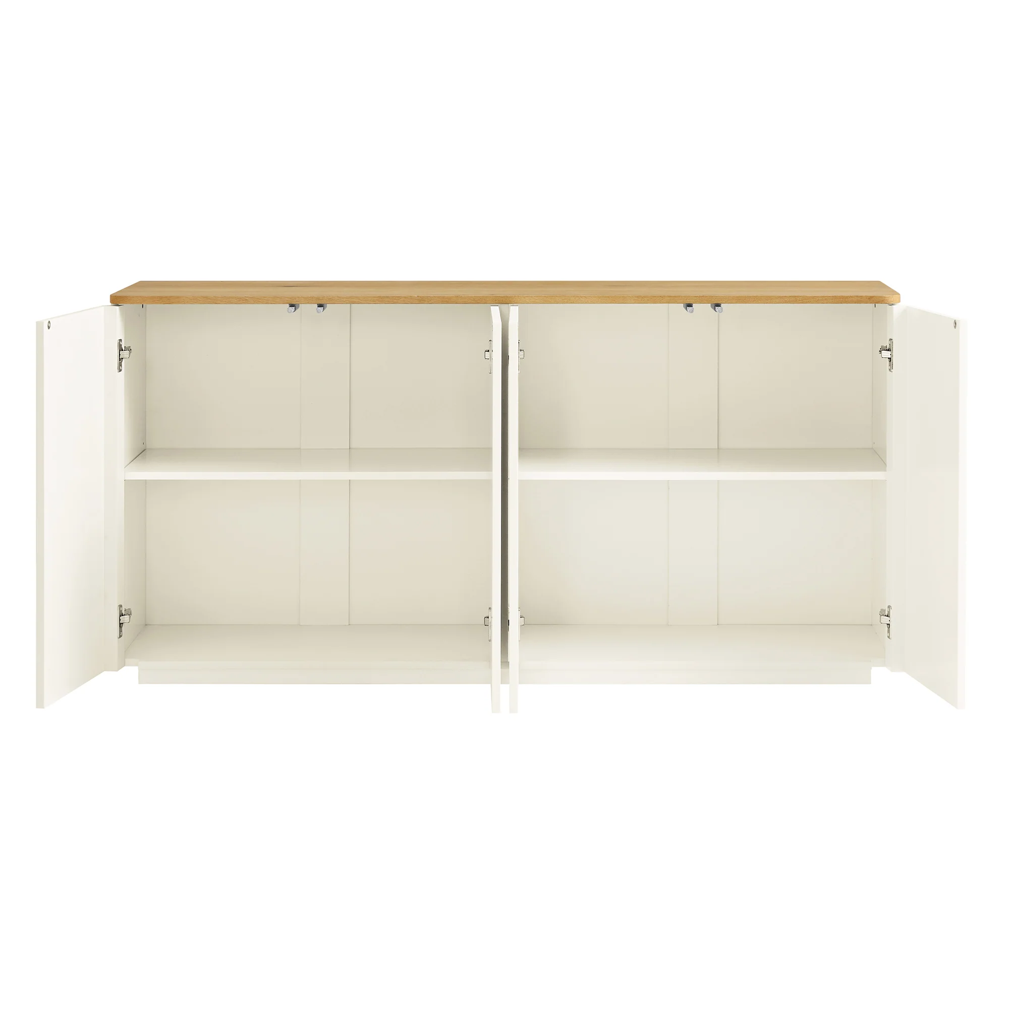 Agnes Curved Edge 150cm Wide Sideboard, White - Image 12