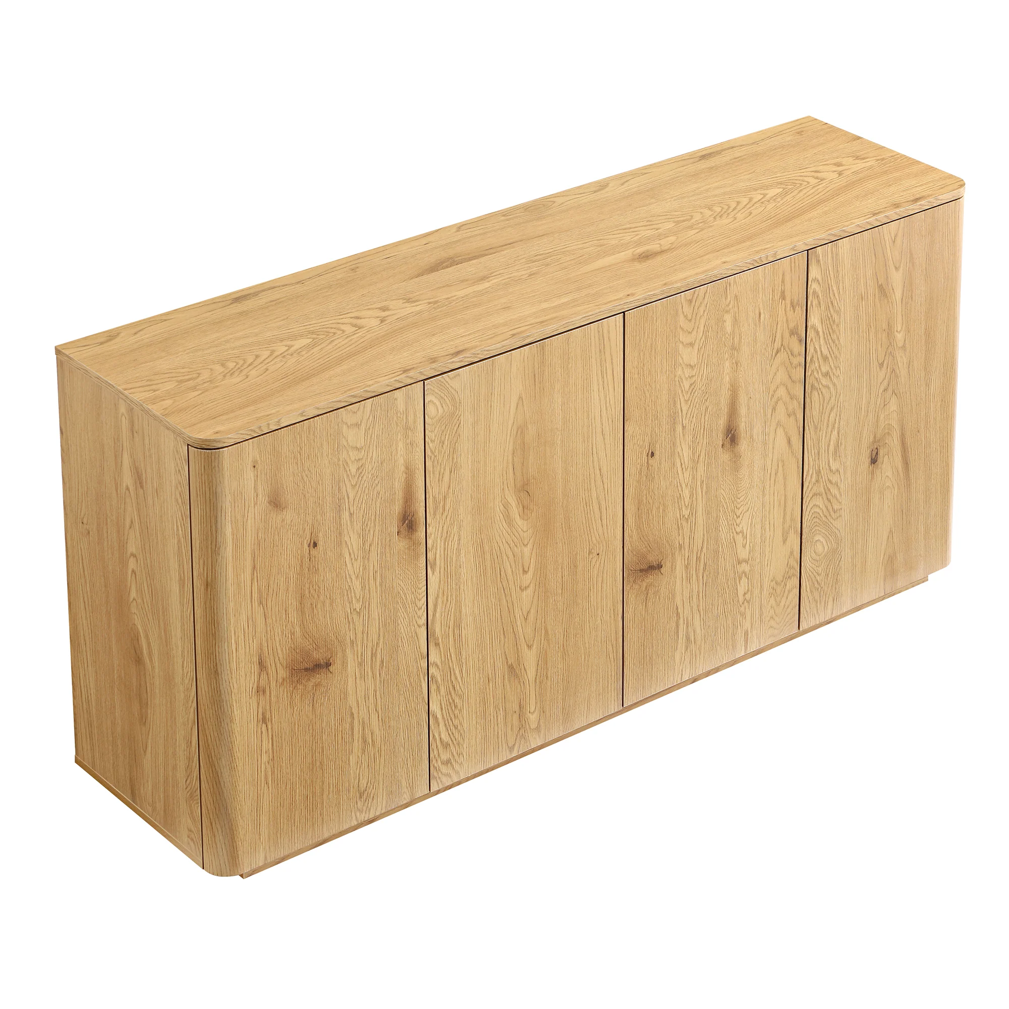 Agnes Curved Edge 150cm Wide Sideboard, Natural - Image 8