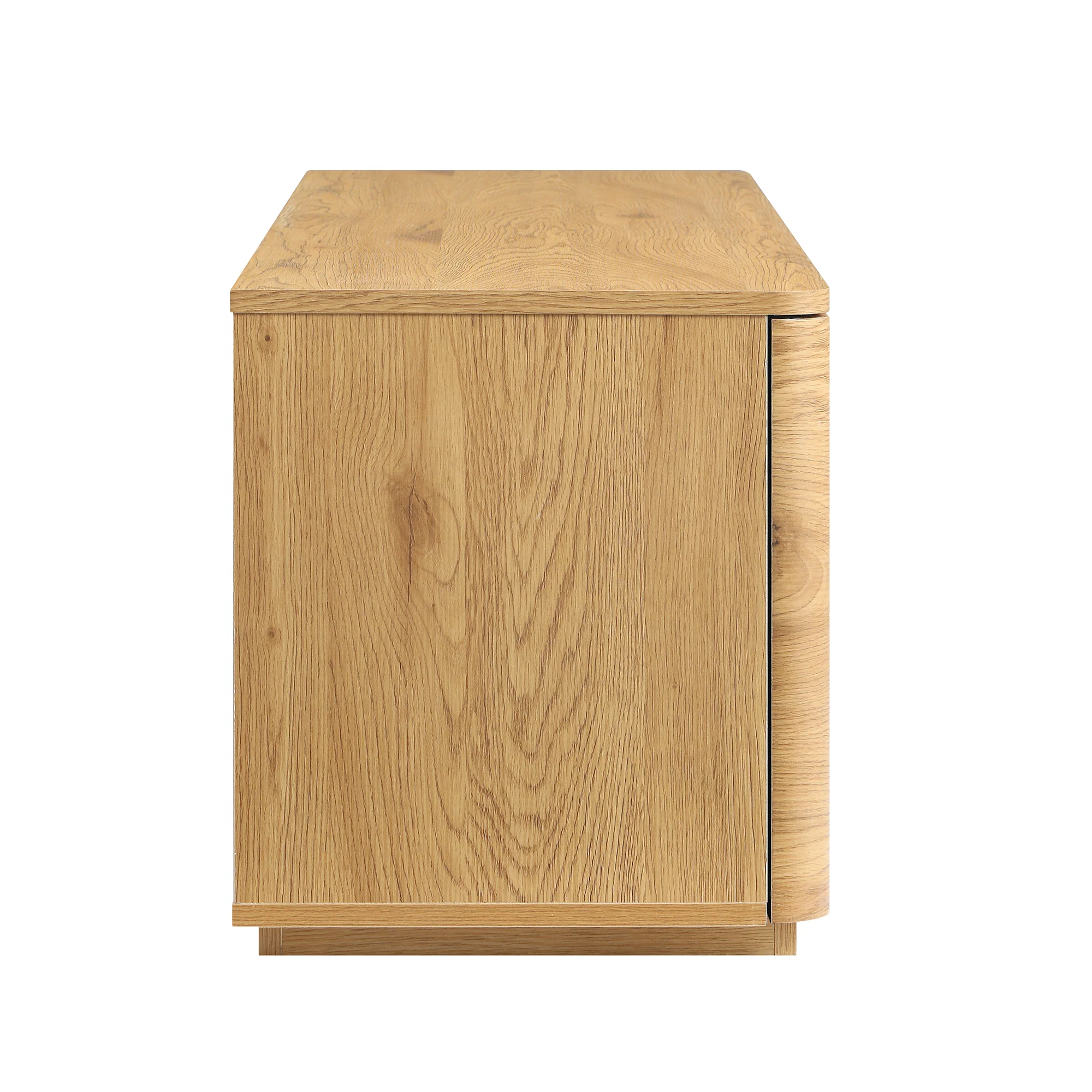 Agnes Curved Edge 150cm Wide TV Unit, Natural - Image 10