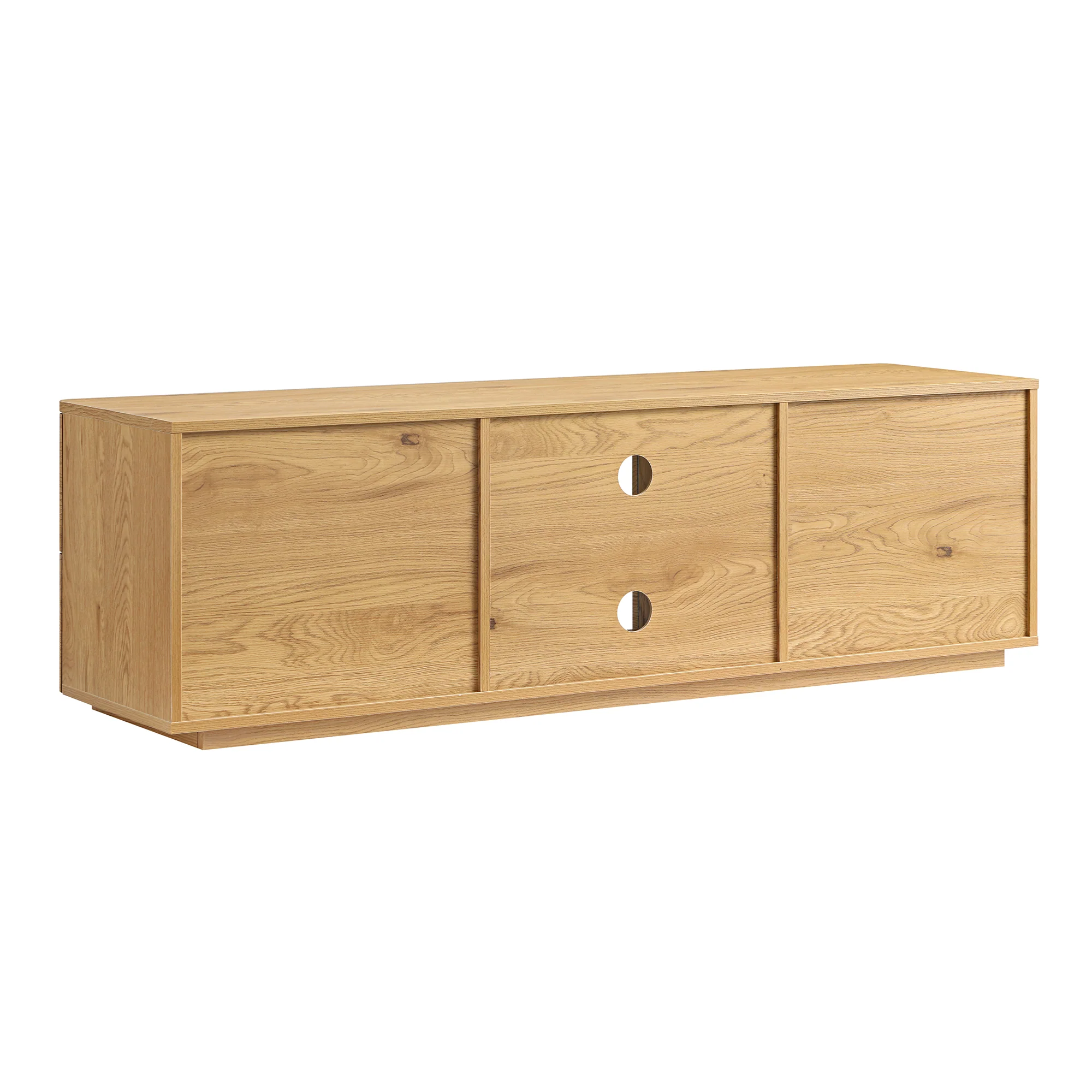 Agnes Curved Edge 150cm Wide TV Unit, Natural - Image 11