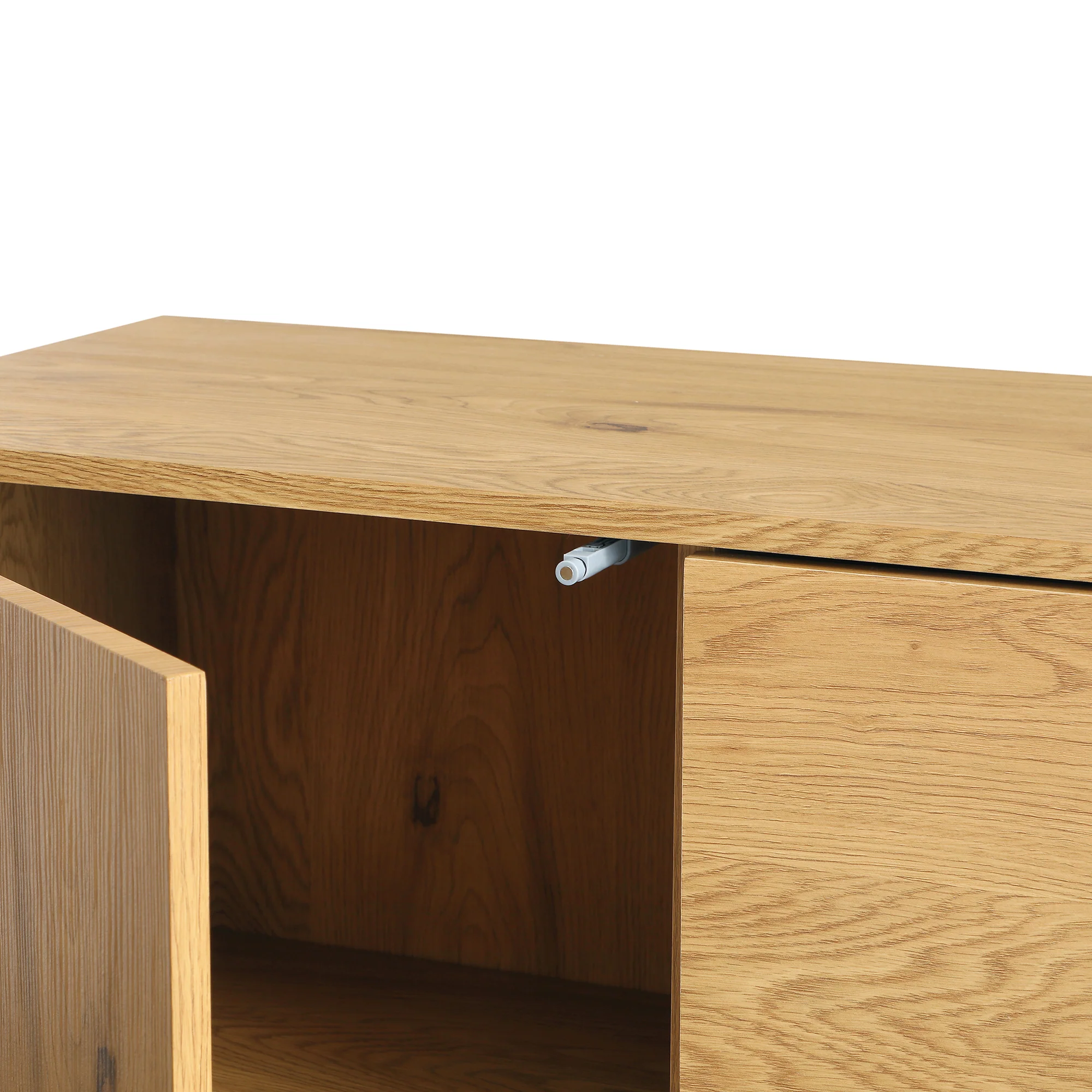 Agnes Curved Edge 2 Door 3 Drawer Wide Sideboard, Natural - Image 14