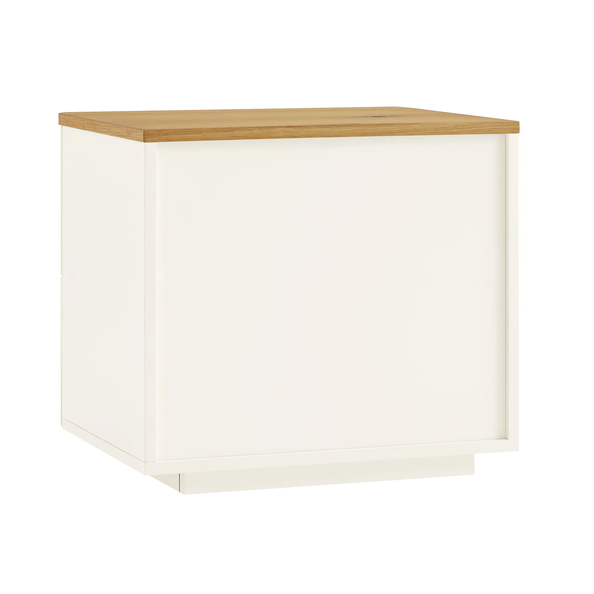 Agnes Curved Edge 2 Drawer Bedside Table, White - Image 10