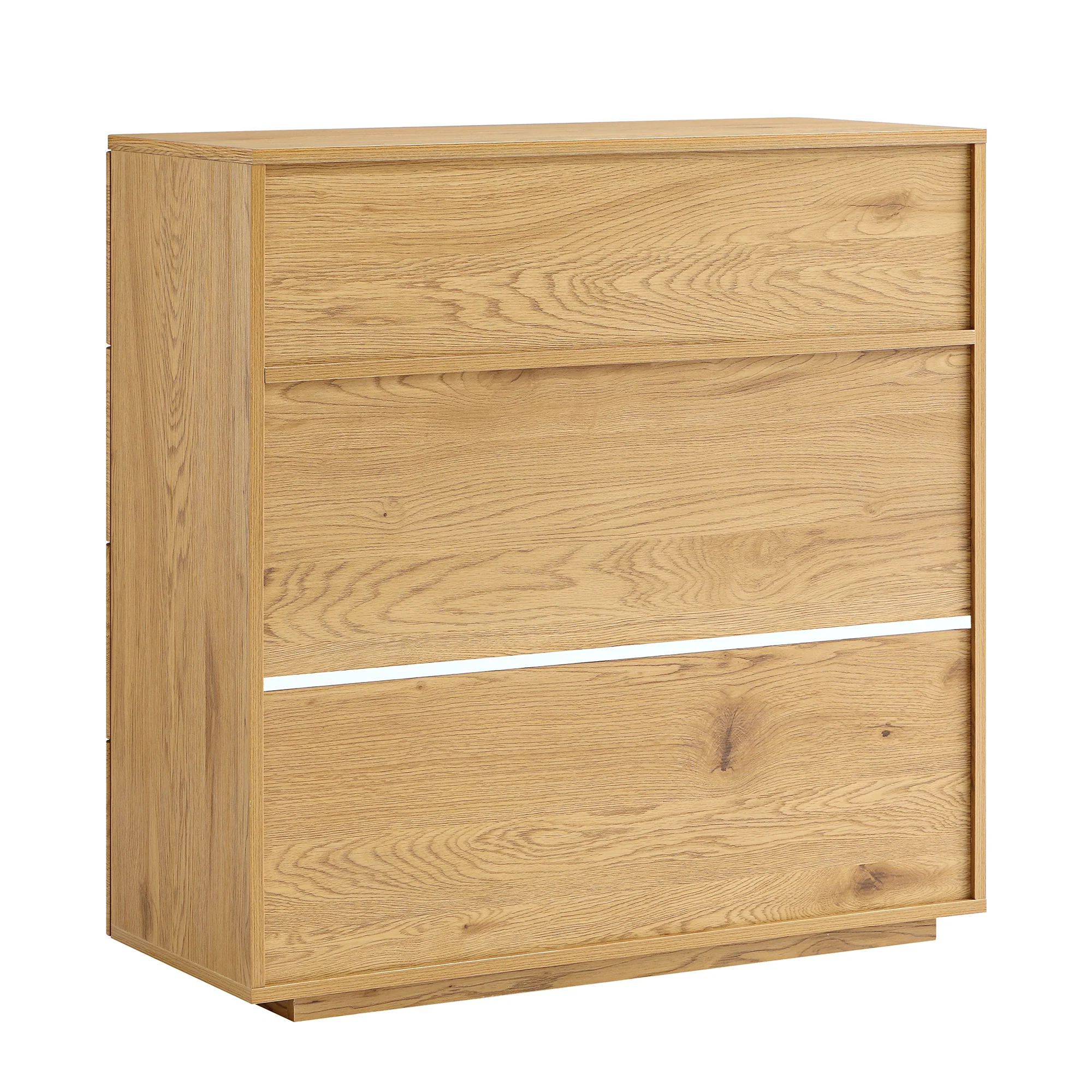 Agnes Curved Edge 2 over 3 Chest of Drawers, Natural - Image 10