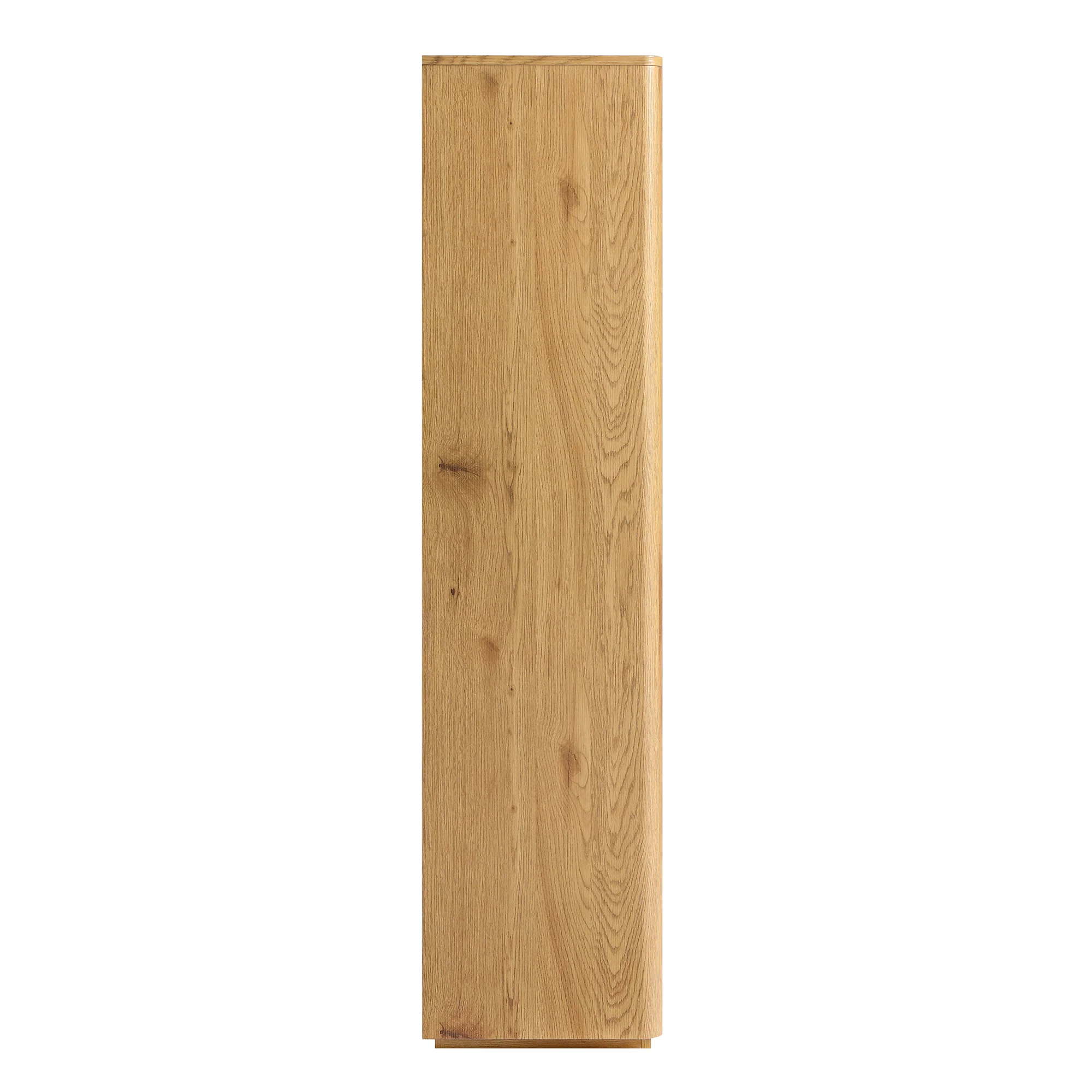 Agnes Curved Edge Bookcase, Natural - Image 10