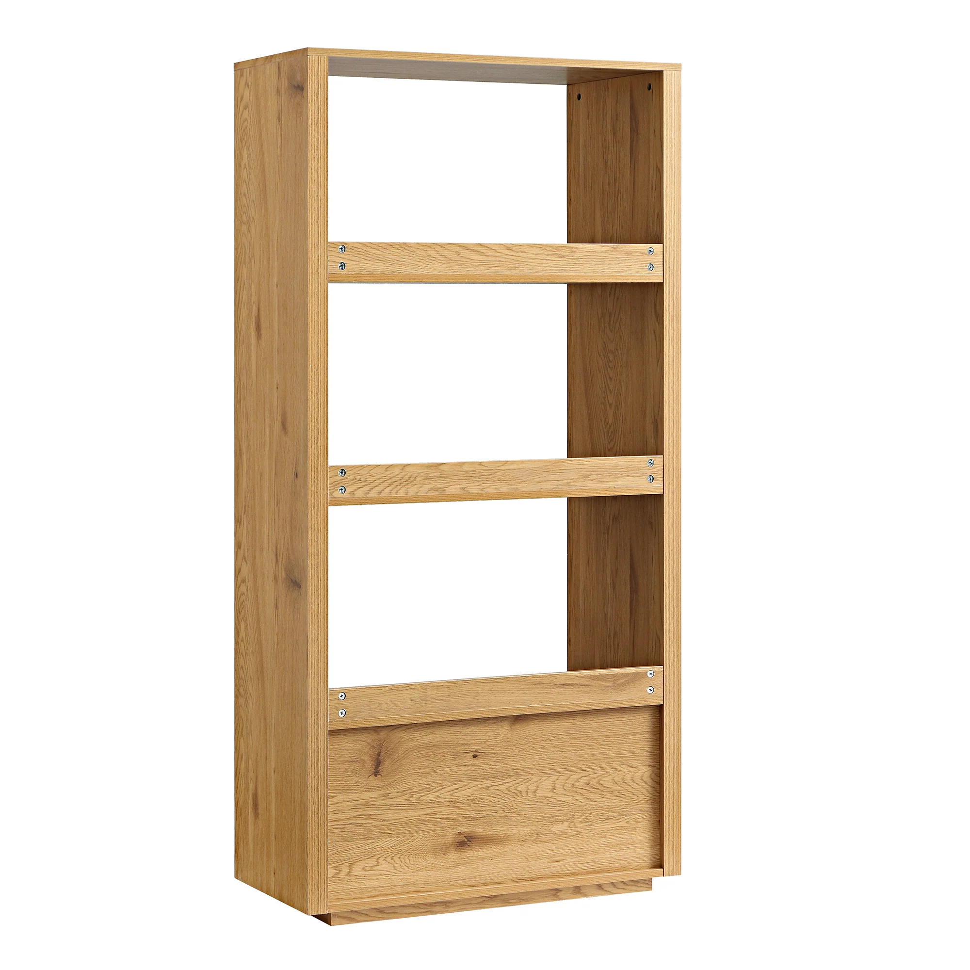 Agnes Curved Edge Bookcase, Natural - Image 11