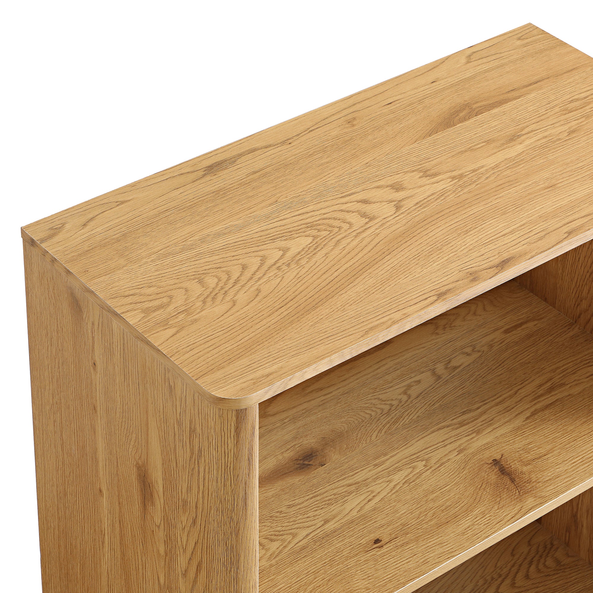 Agnes Curved Edge Bookcase, Natural - Image 12