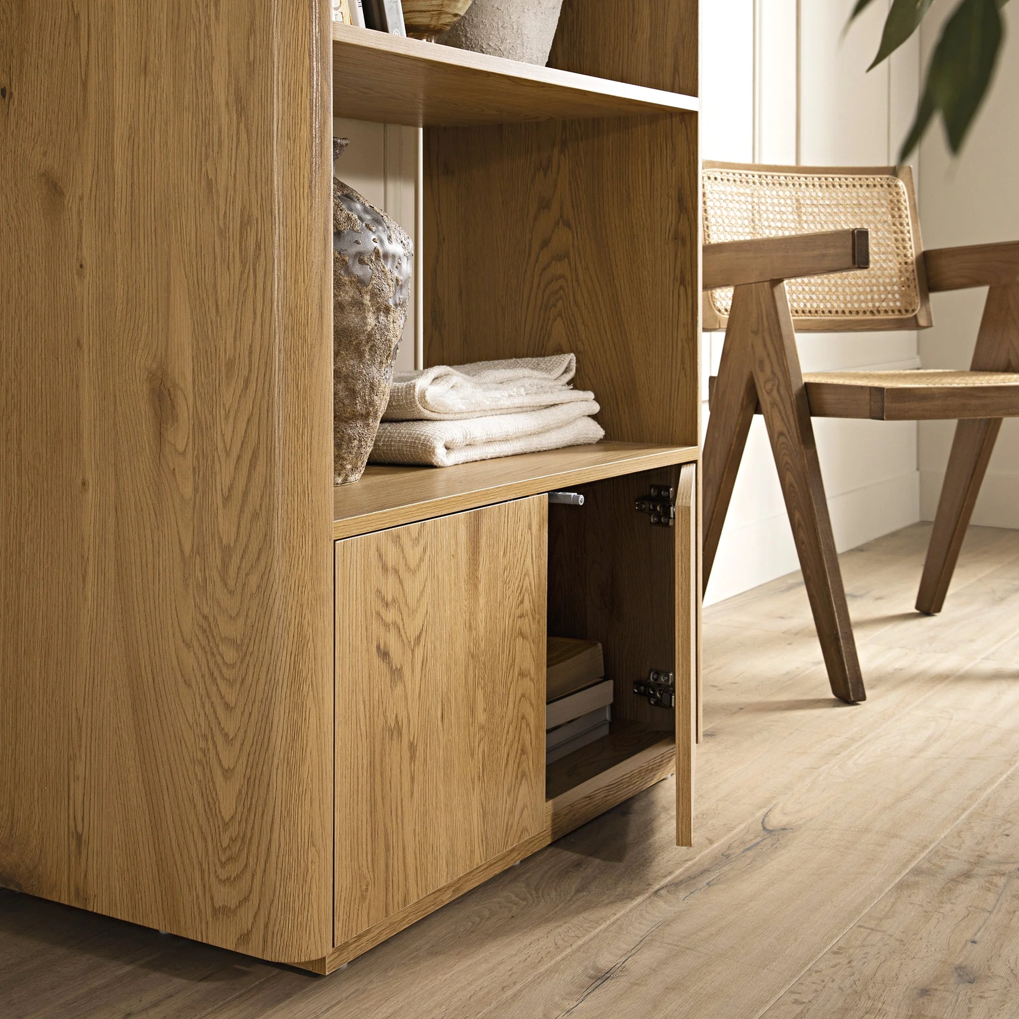Agnes Curved Edge Bookcase, Natural - Image 4