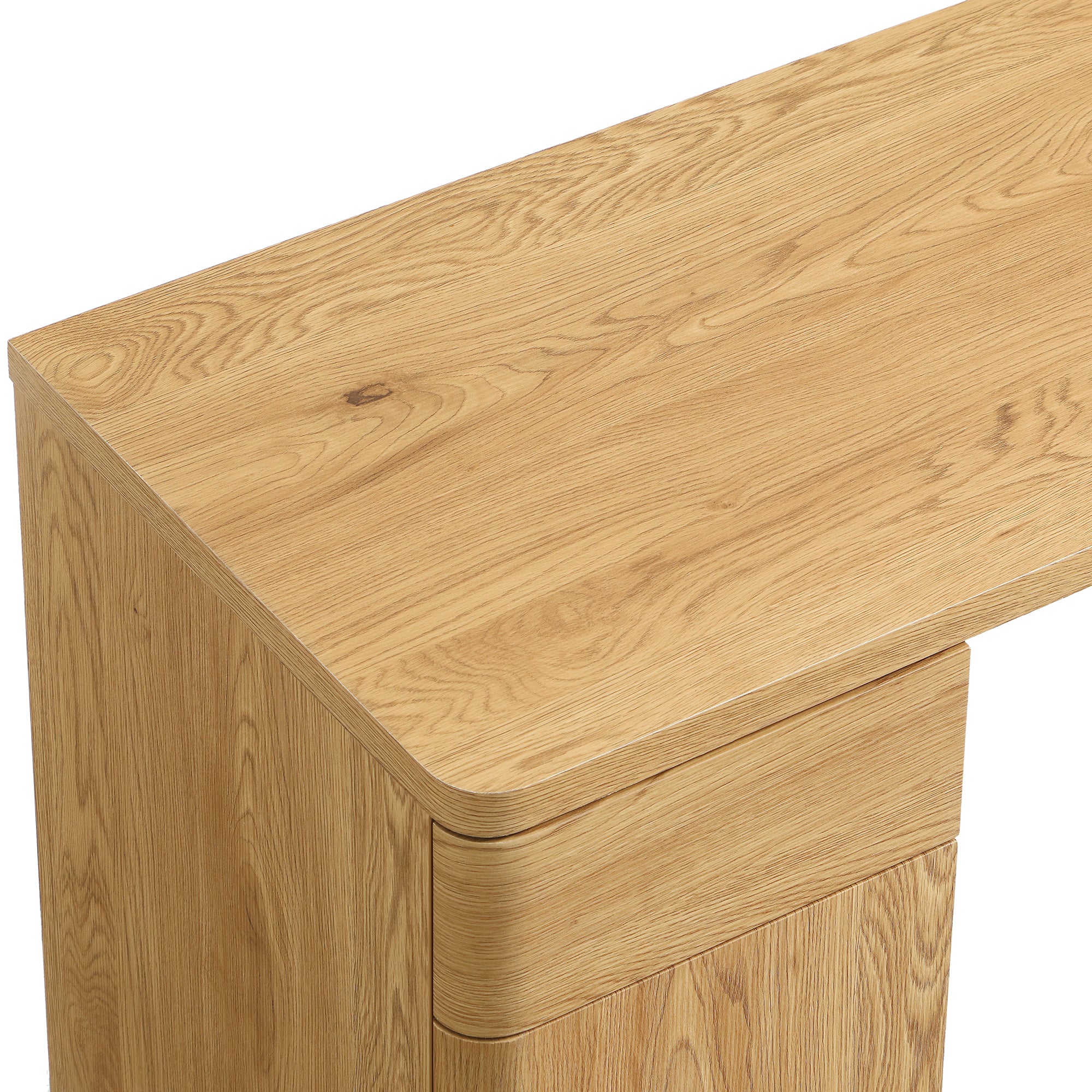 Agnes Curved Edge Desk with Storage, Natural - Image 13