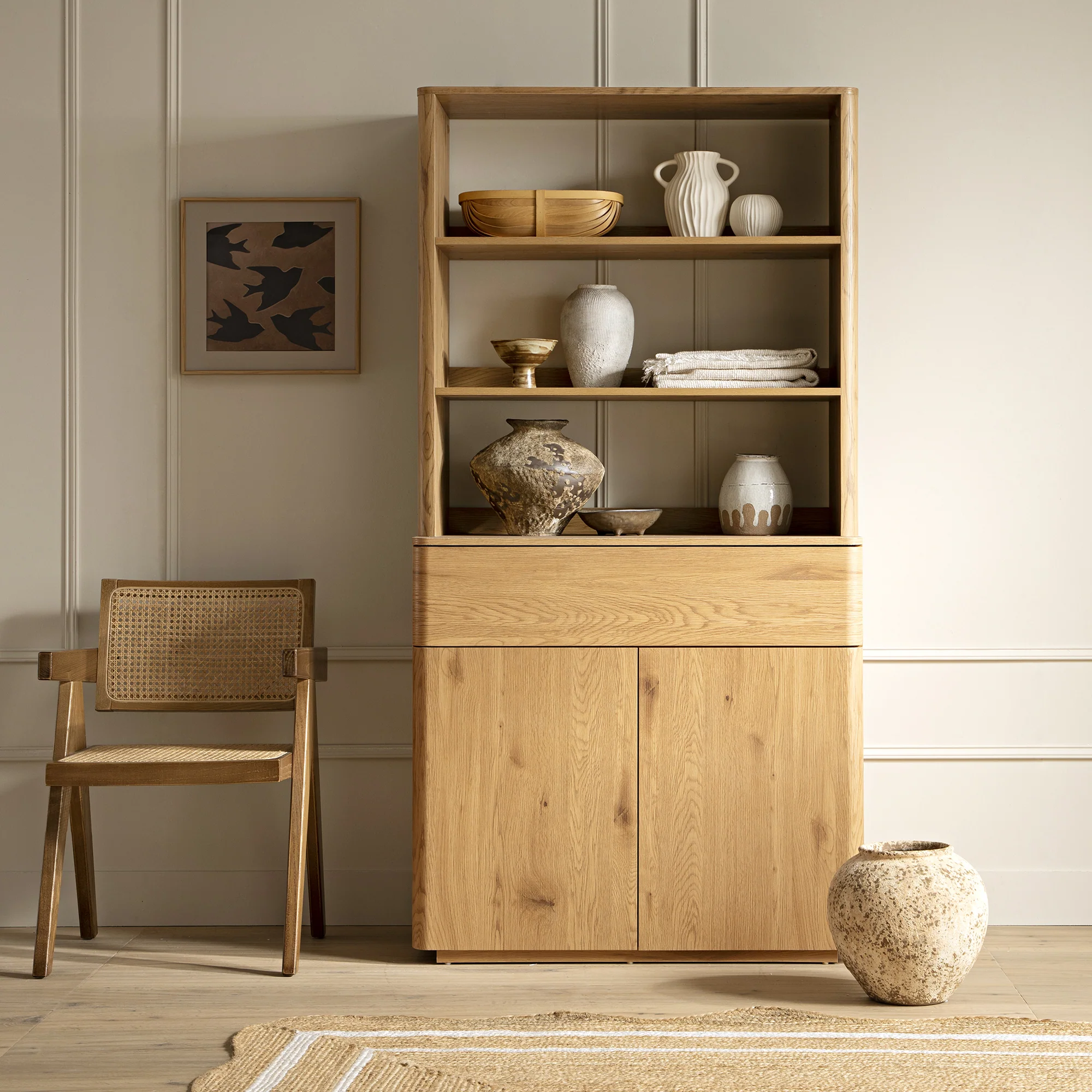 Agnes Curved Edge Dresser, Natural - Image 2