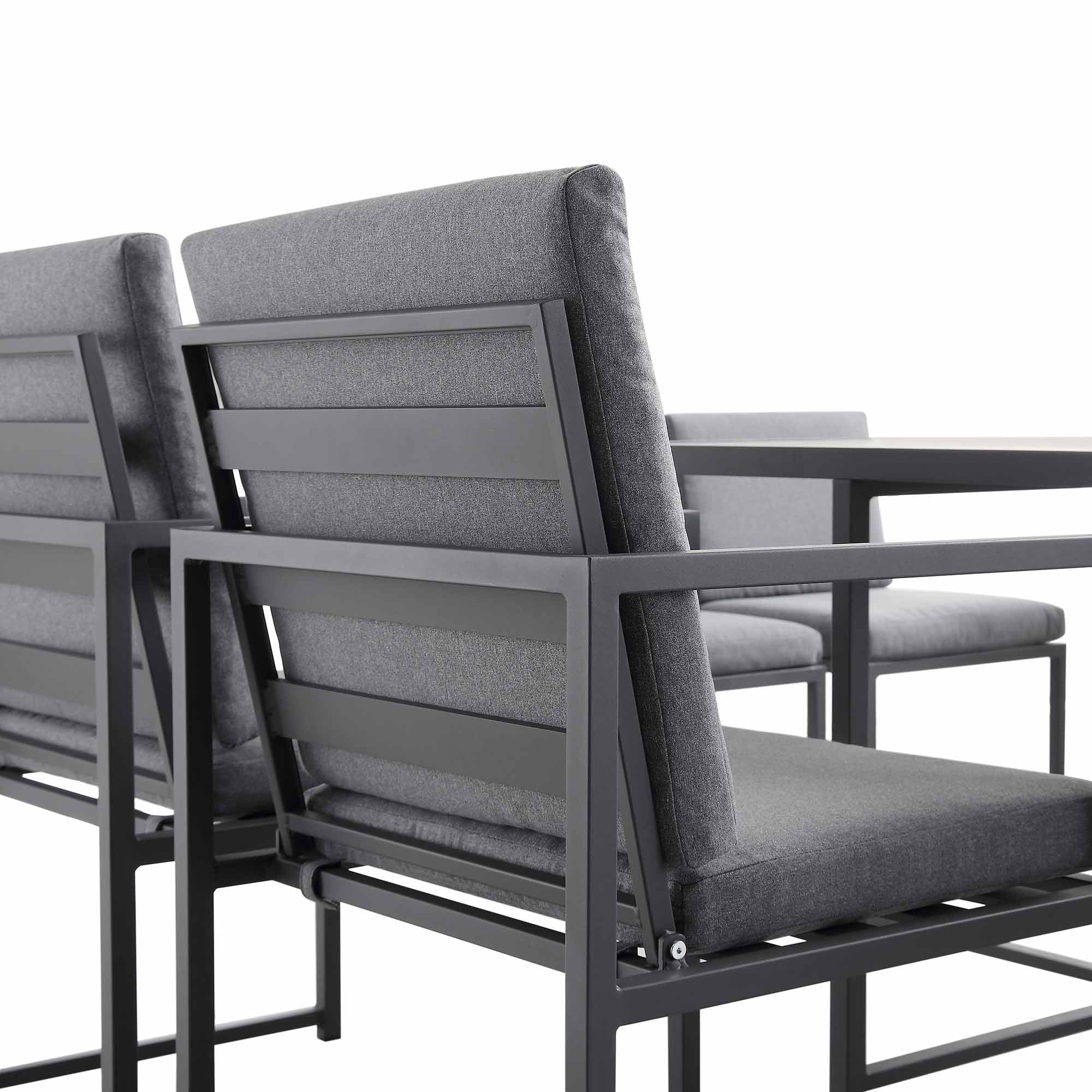 Albany Aluminium 9-Piece Outdoor Cube Dining Set, Grey - Image 11