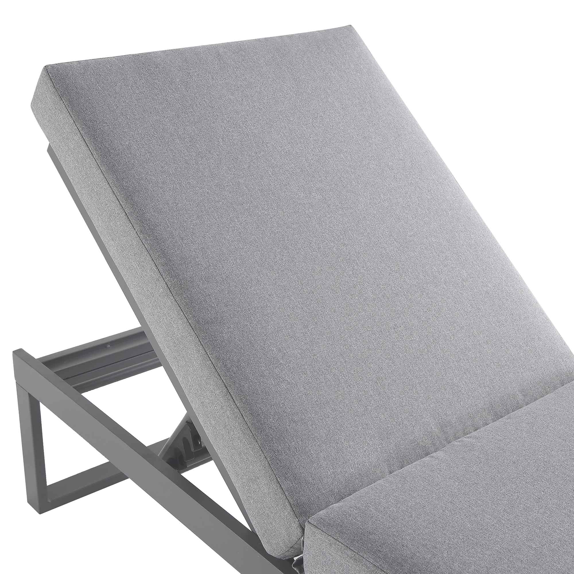 Albany Aluminium Sun Lounger, Grey - Image 9