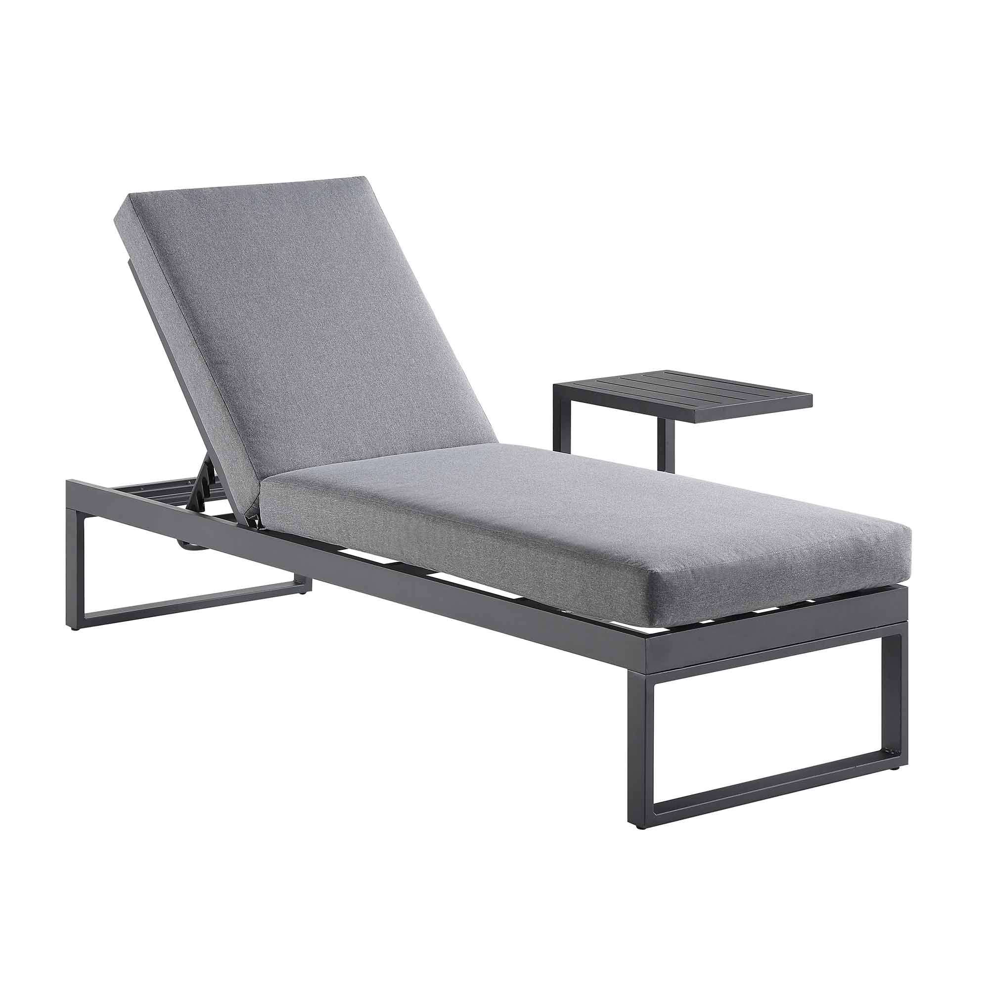 Albany Aluminium Sun Lounger, Grey - Image 3