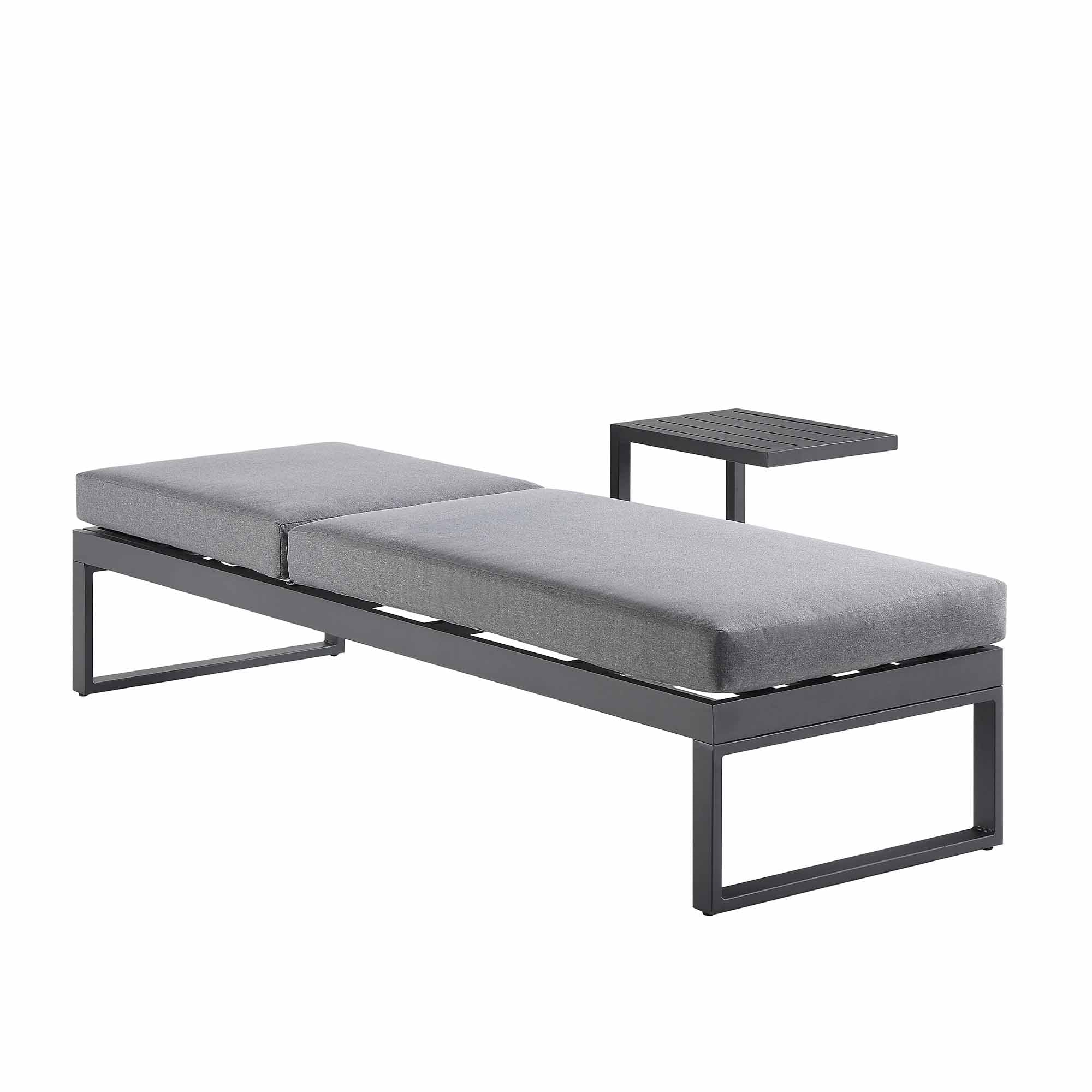 Albany Aluminium Sun Lounger, Grey - Image 4
