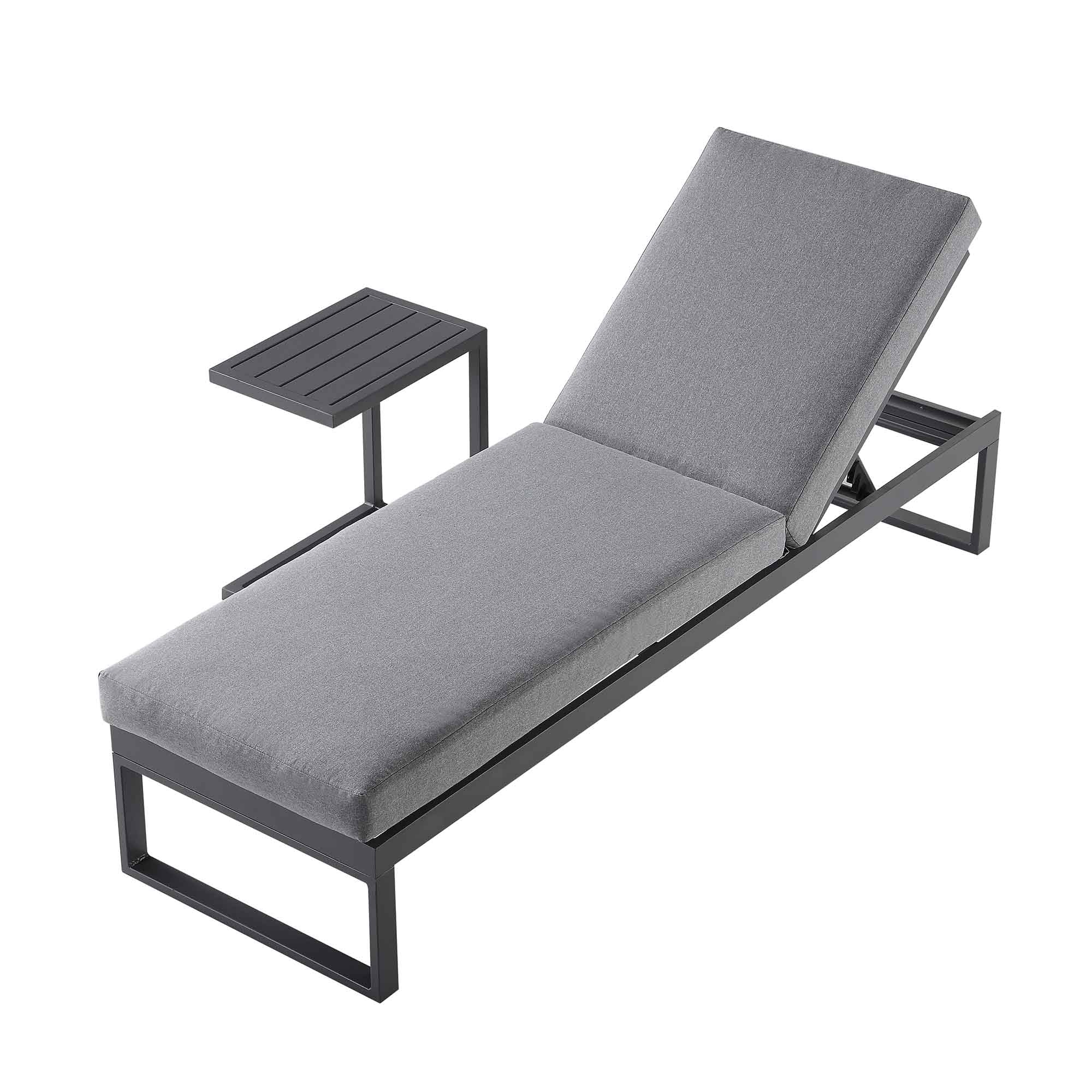 Albany Aluminium Sun Lounger, Grey - Image 7
