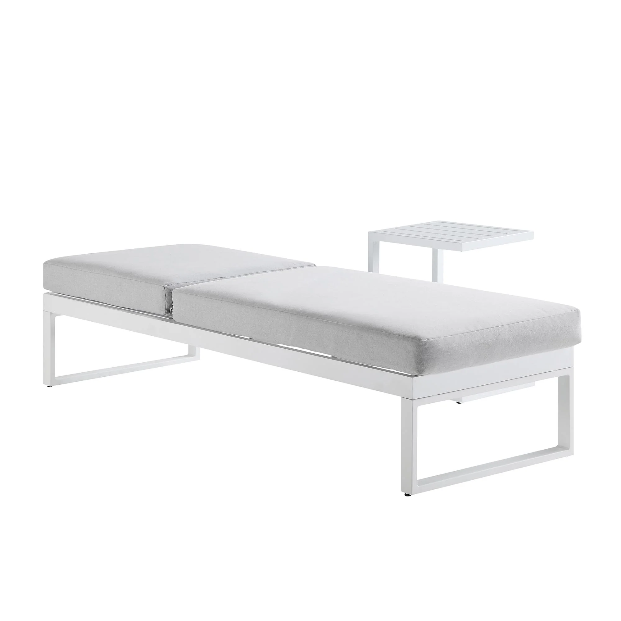 Albany Aluminium Sun Lounger, White - Image 3