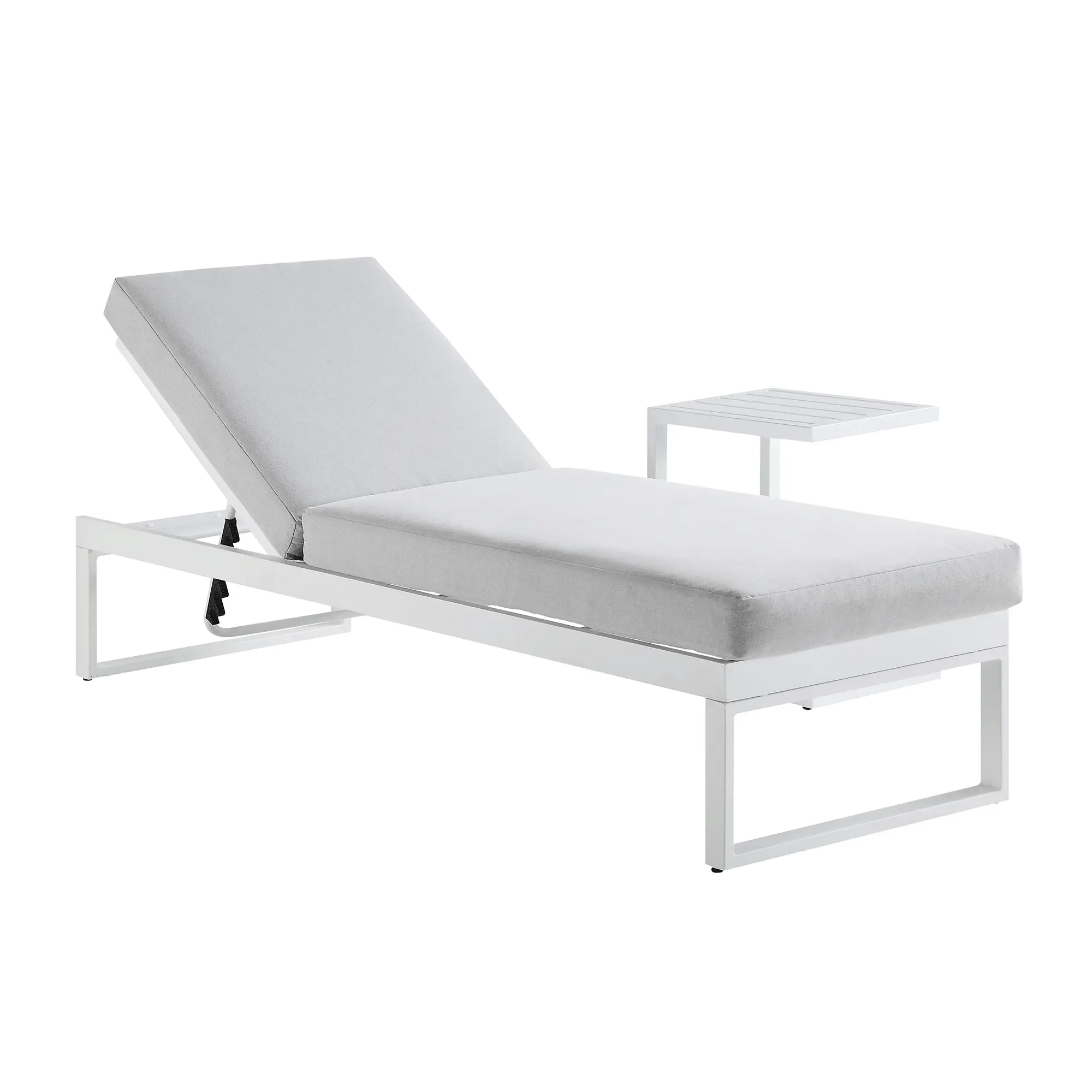 Albany Aluminium Sun Lounger, White - Image 5