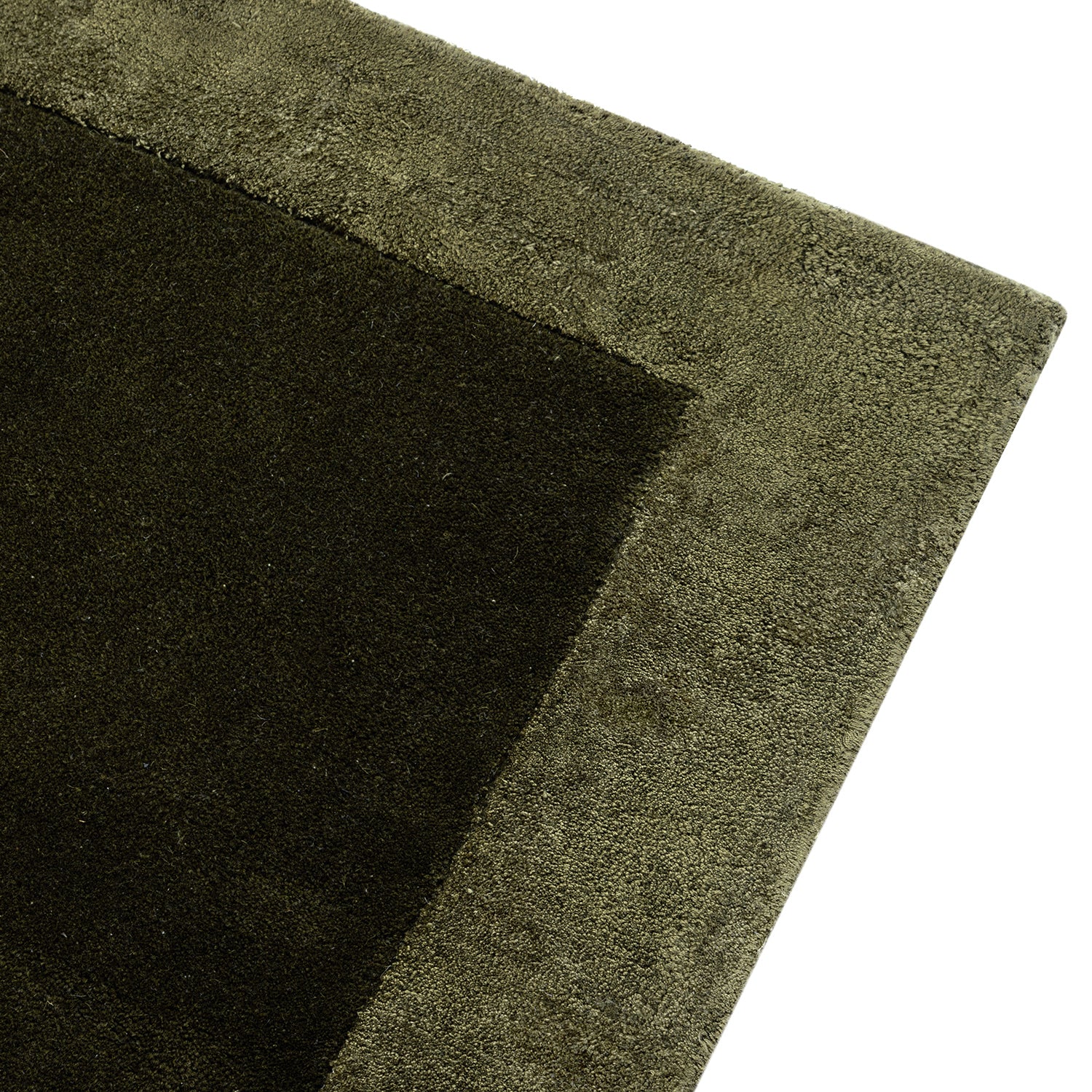Albi Moss Green Hand Tufted Wool & Viscose Rug - Image 4