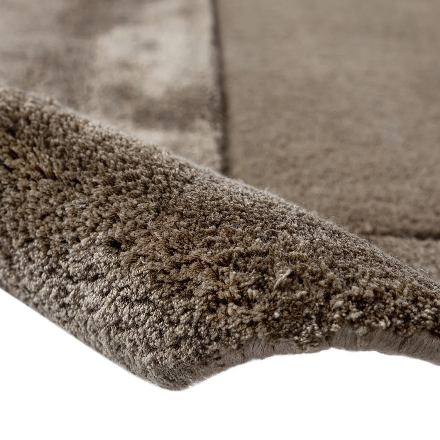 Albi Taupe Hand Tufted Wool & Viscose Rug - Image 5