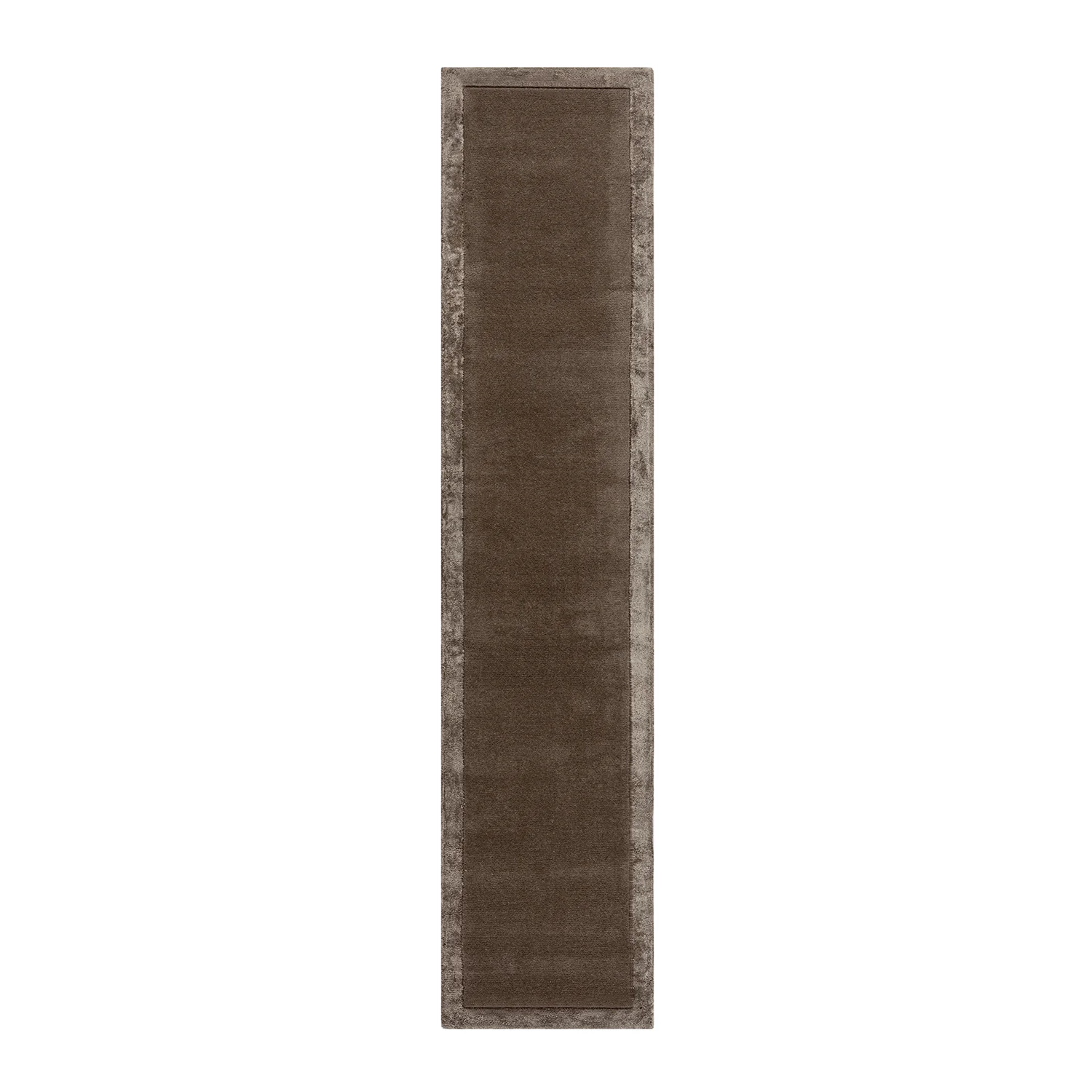 Albi Taupe Hand Tufted Wool & Viscose Runner