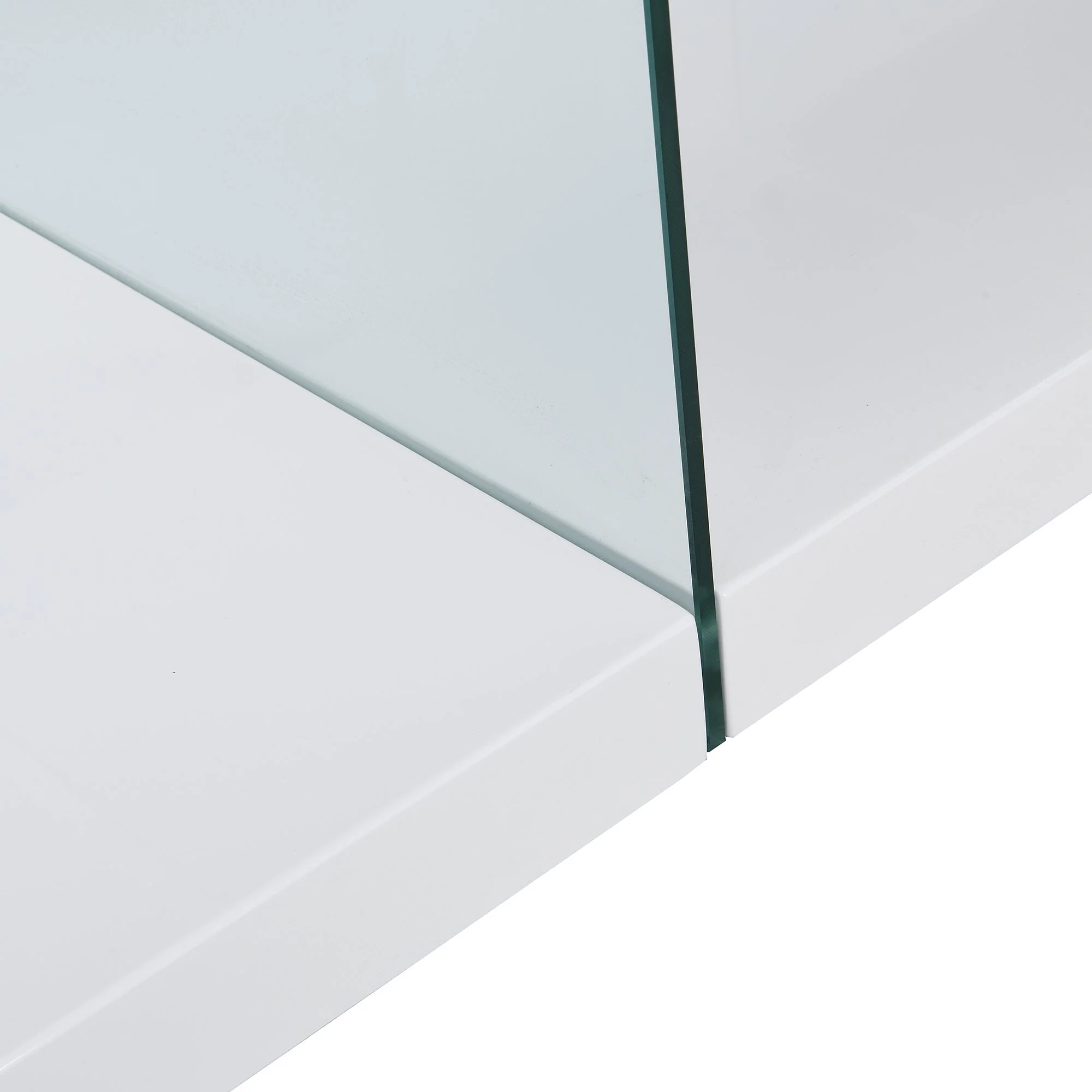 Albion White High Gloss and Glass Coffee Table - Image 8