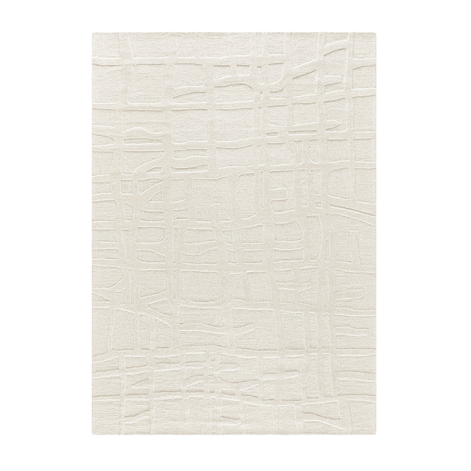 Alessio Ivory Hand Tufted Wool Rug
