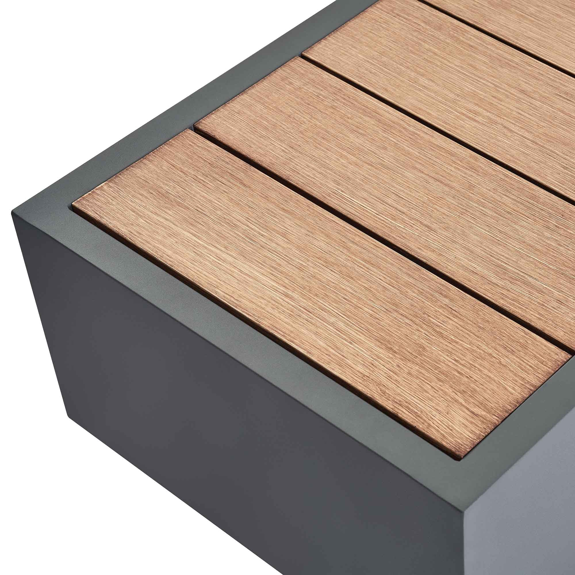 Jardin Aluminium Outdoor Side Table, Granite - Image 6