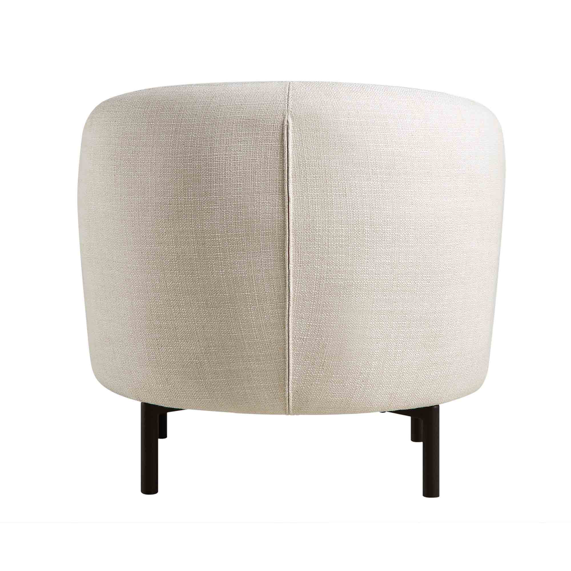 Amboise Armchair with Ball Cushion, Beige Linen Blend - Image 13
