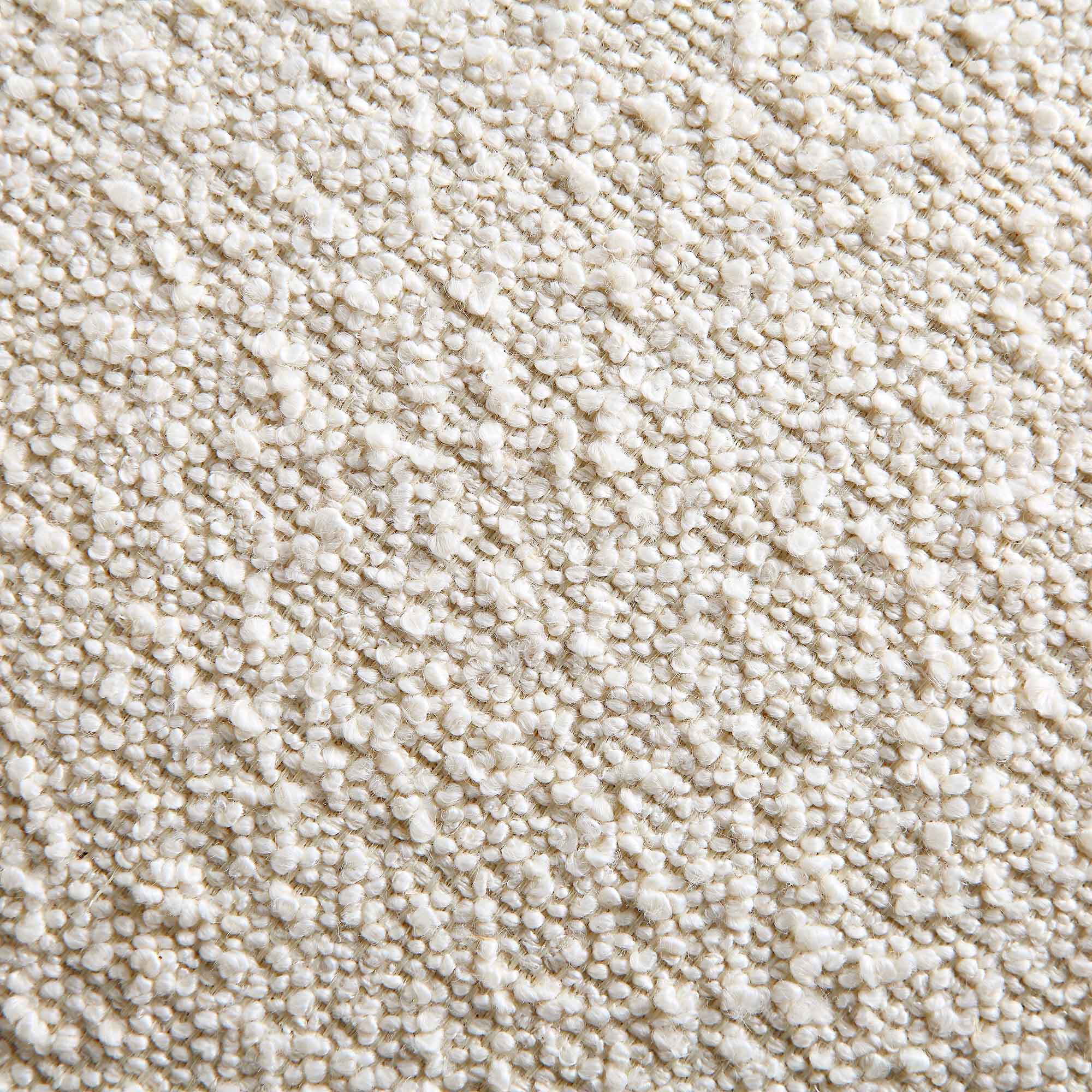 Amboise Round Storage Pouffe, Ecru Boucle - Image 11