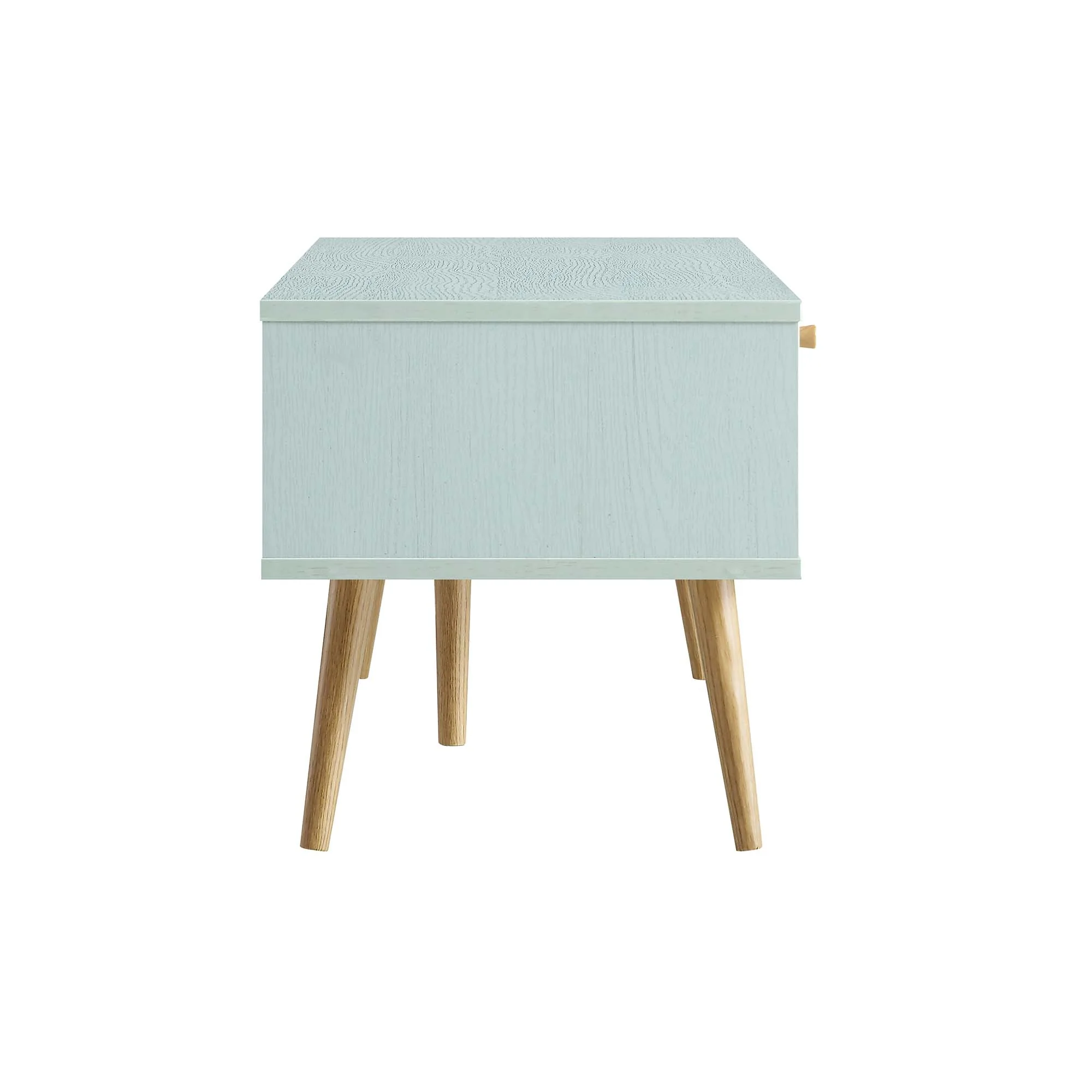 Anya Woven Rattan 3-Drawer TV Unit in Mint - Image 8