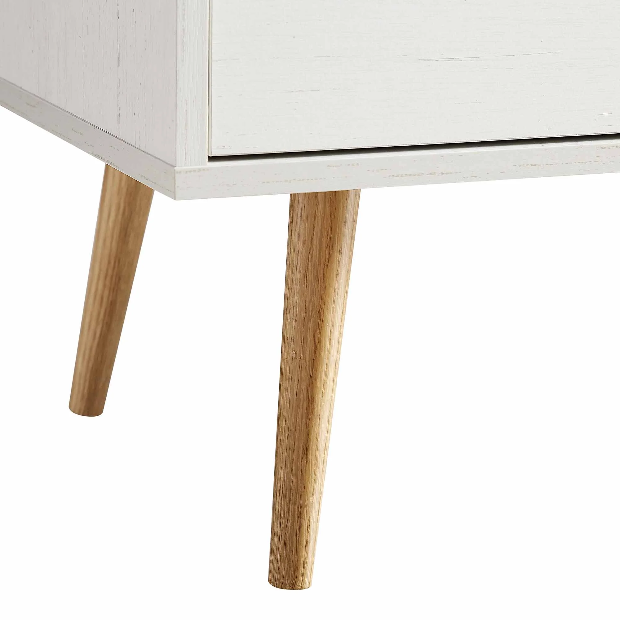 Anya Woven Rattan 3-Drawer TV Unit in White - Image 11
