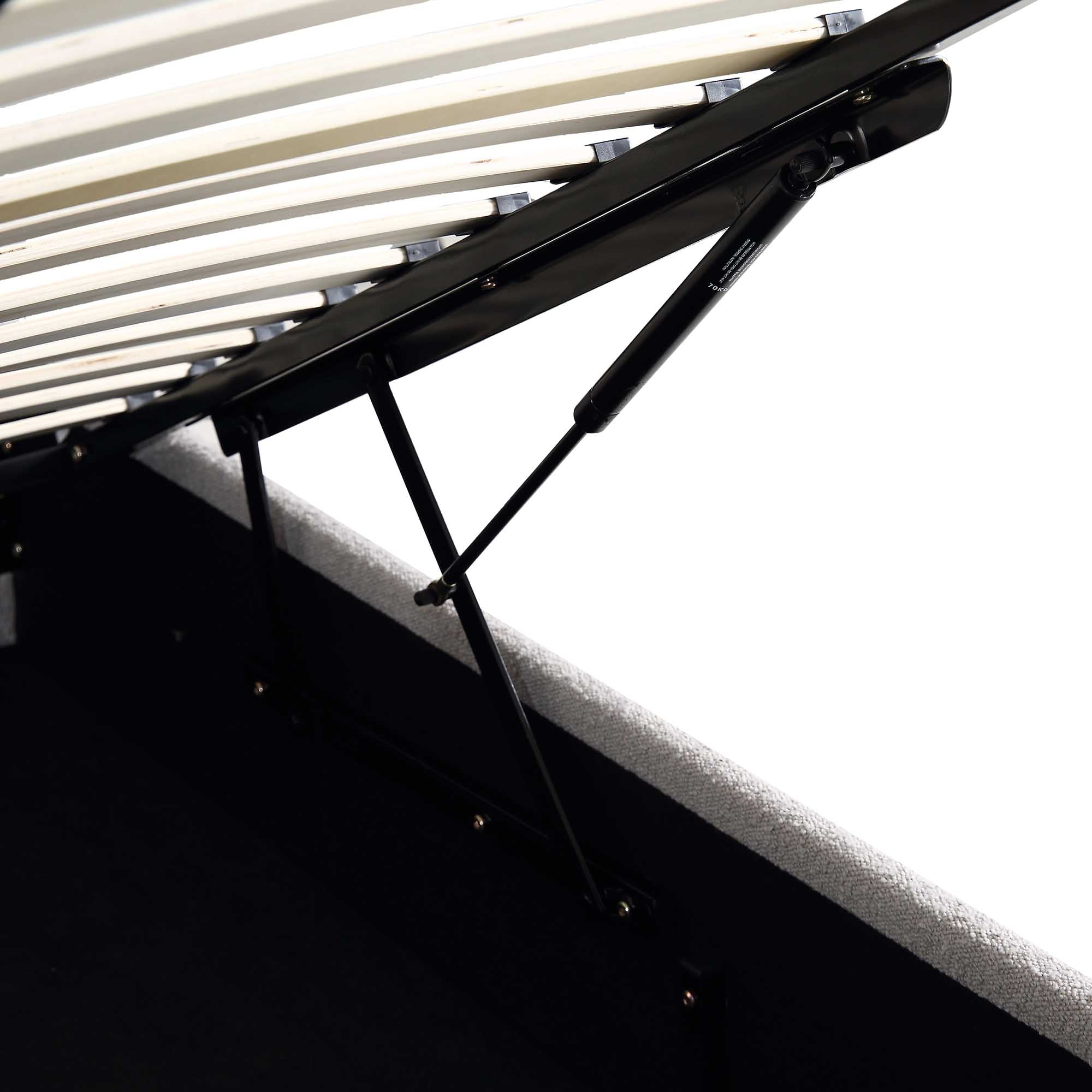 Archer Grey Boucle Ottoman Storage Bed - Image 10