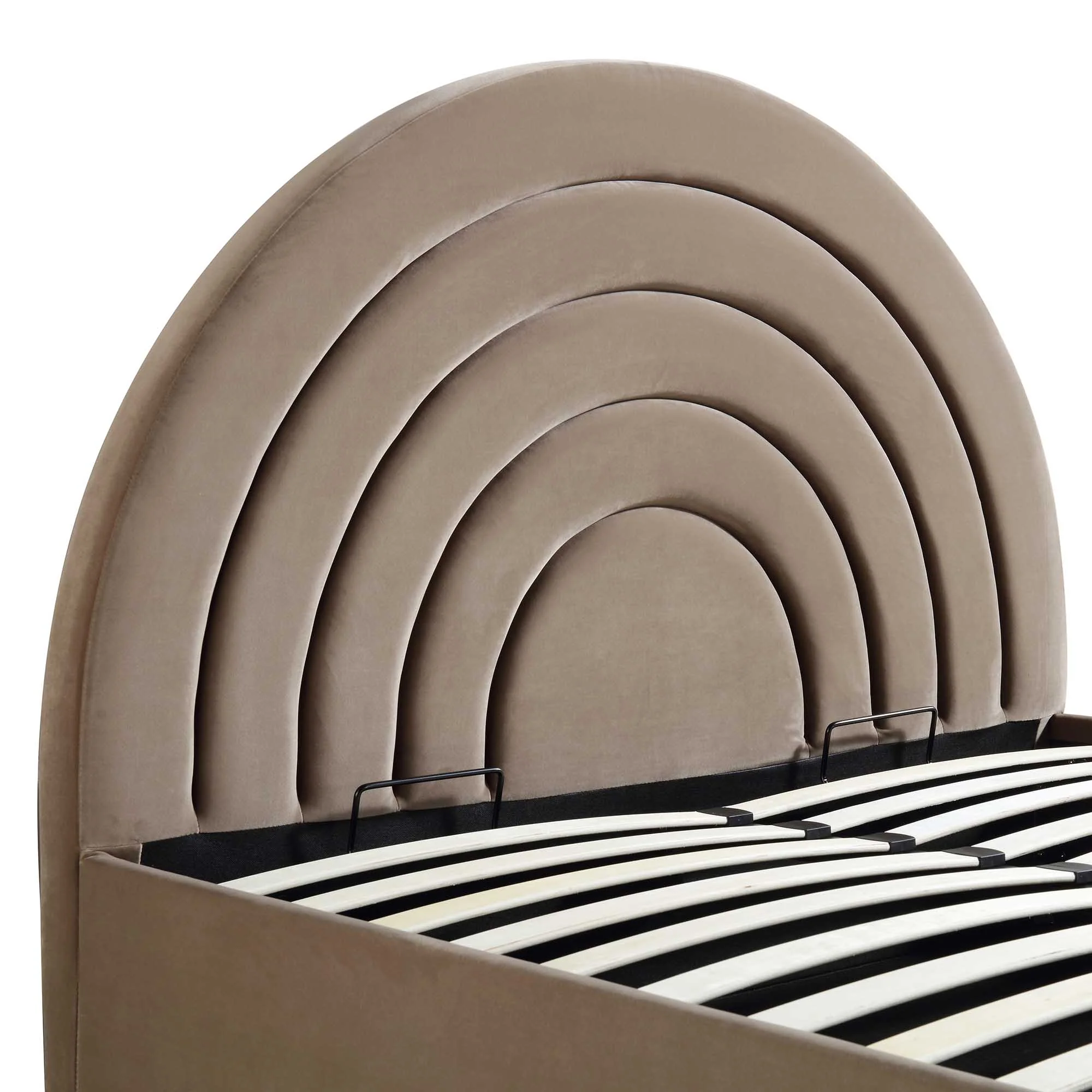 Archer Mink Velvet Ottoman Storage Bed - Image 12