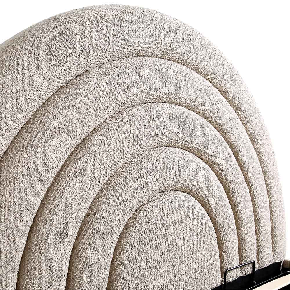 Archer Taupe Boucle Ottoman Storage Bed - Image 11