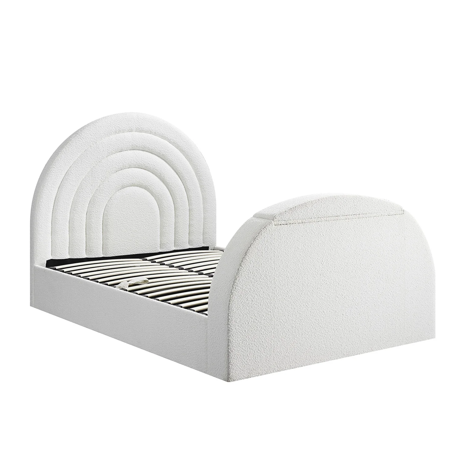 Archer White Boucle Ottoman TV Bed - Image 12