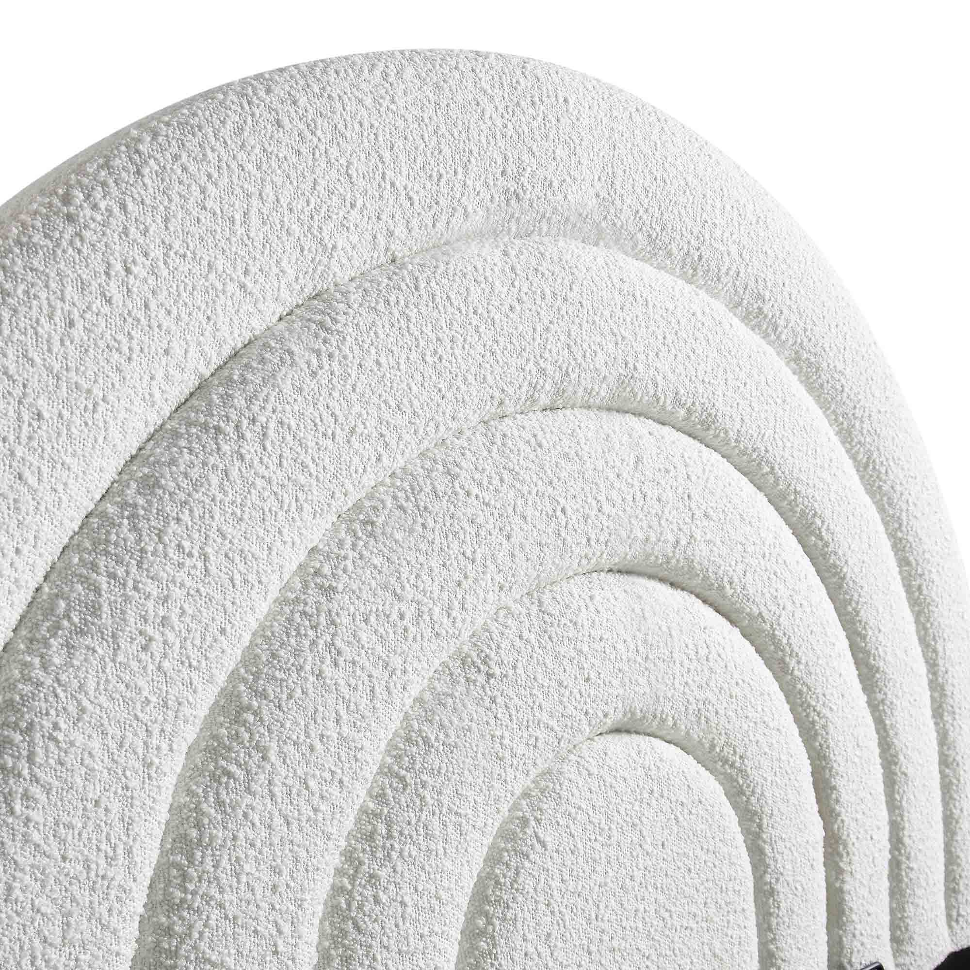 Archer White Boucle Ottoman Storage Bed - Image 10