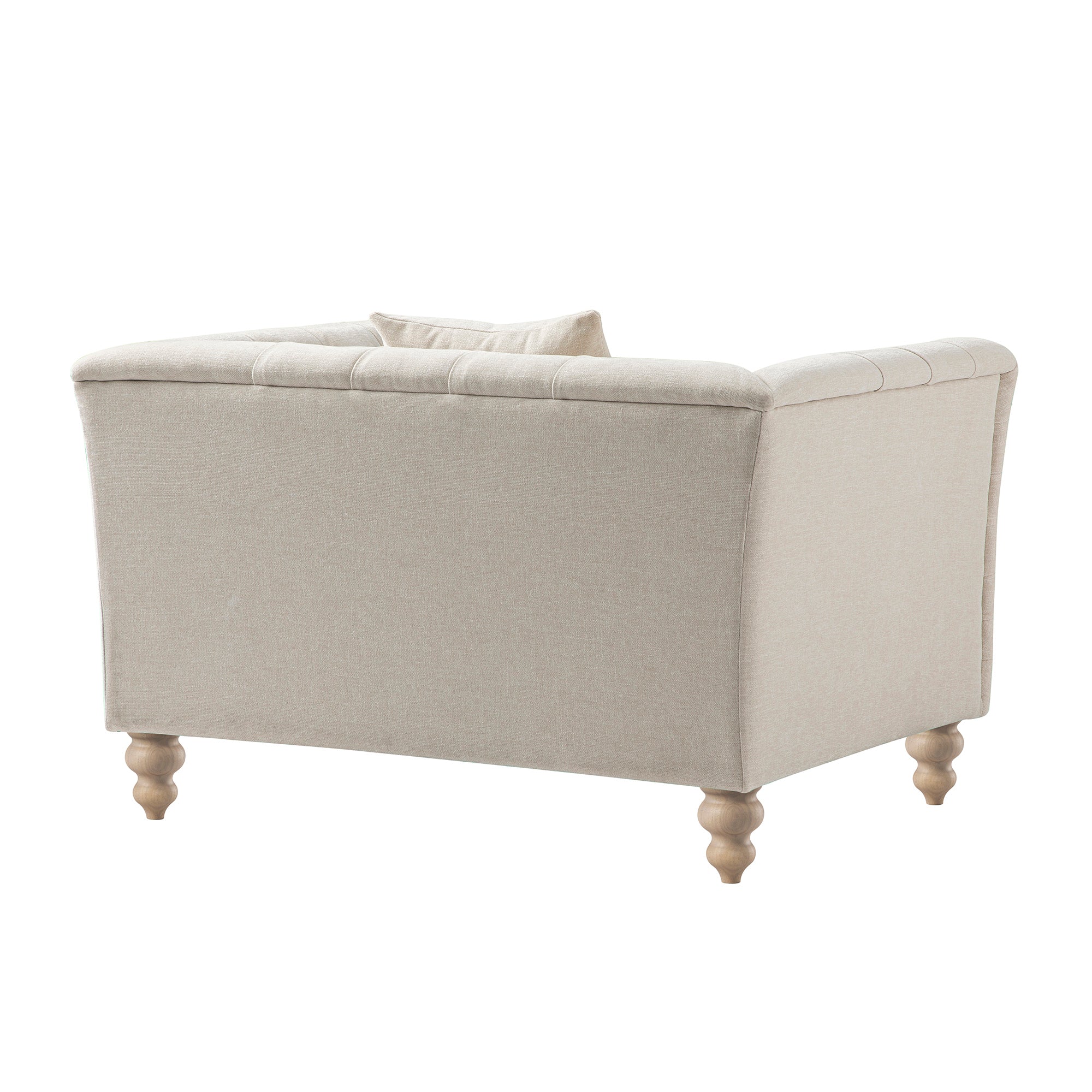 Ashby Chesterfield Loveseat, Oatmeal Chenille - Image 15