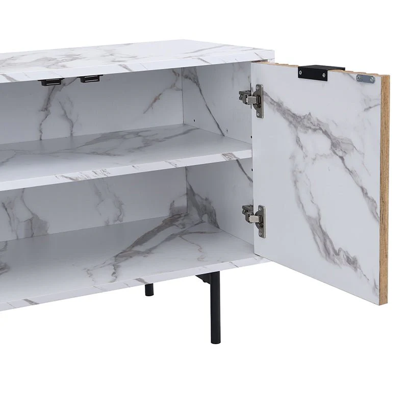 Aspen Oak and Marble Effect 150cm Wide TV Unit - Image 11