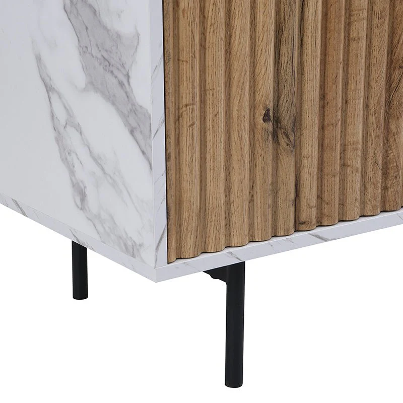Aspen Oak and Marble Effect 150cm Wide TV Unit - Image 13