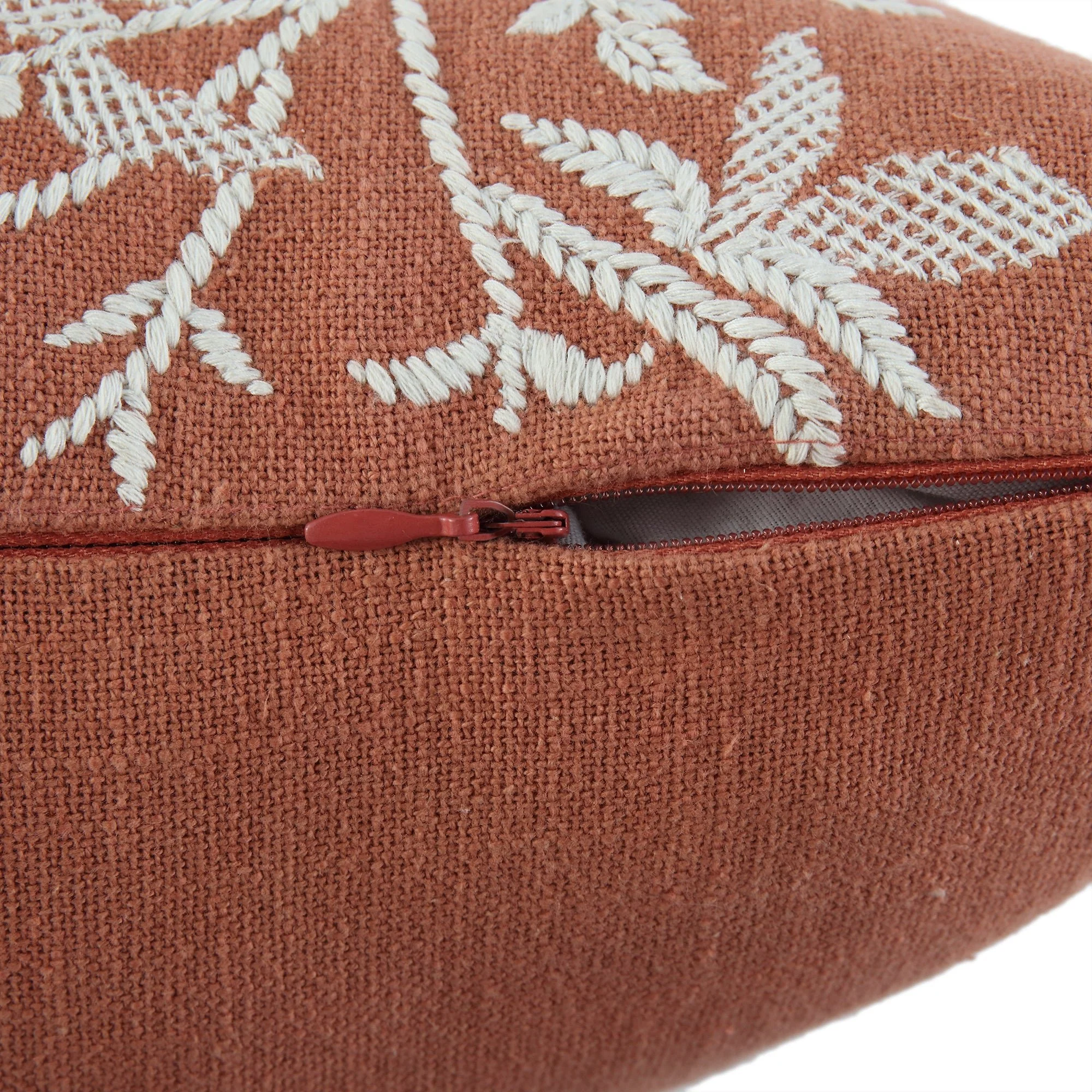 Aubrey Collection Hand Embroidered Floral Cushion - Image 7