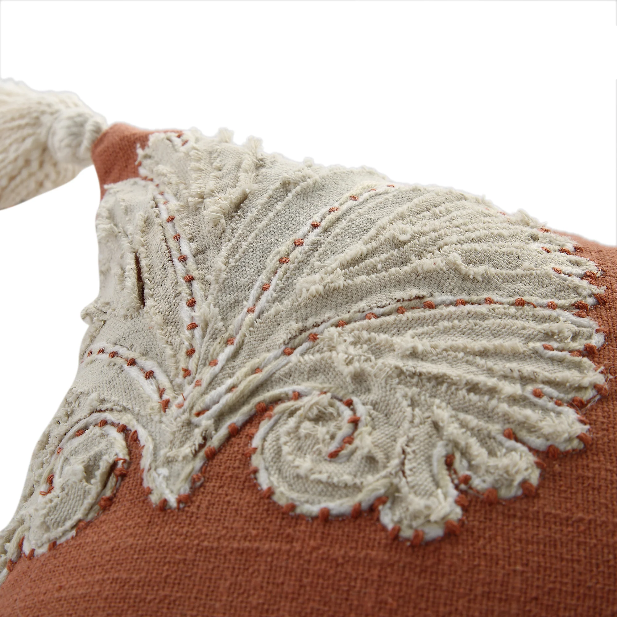 Aubrey Collection Suzani Motif Appliqué Cushion - Image 7