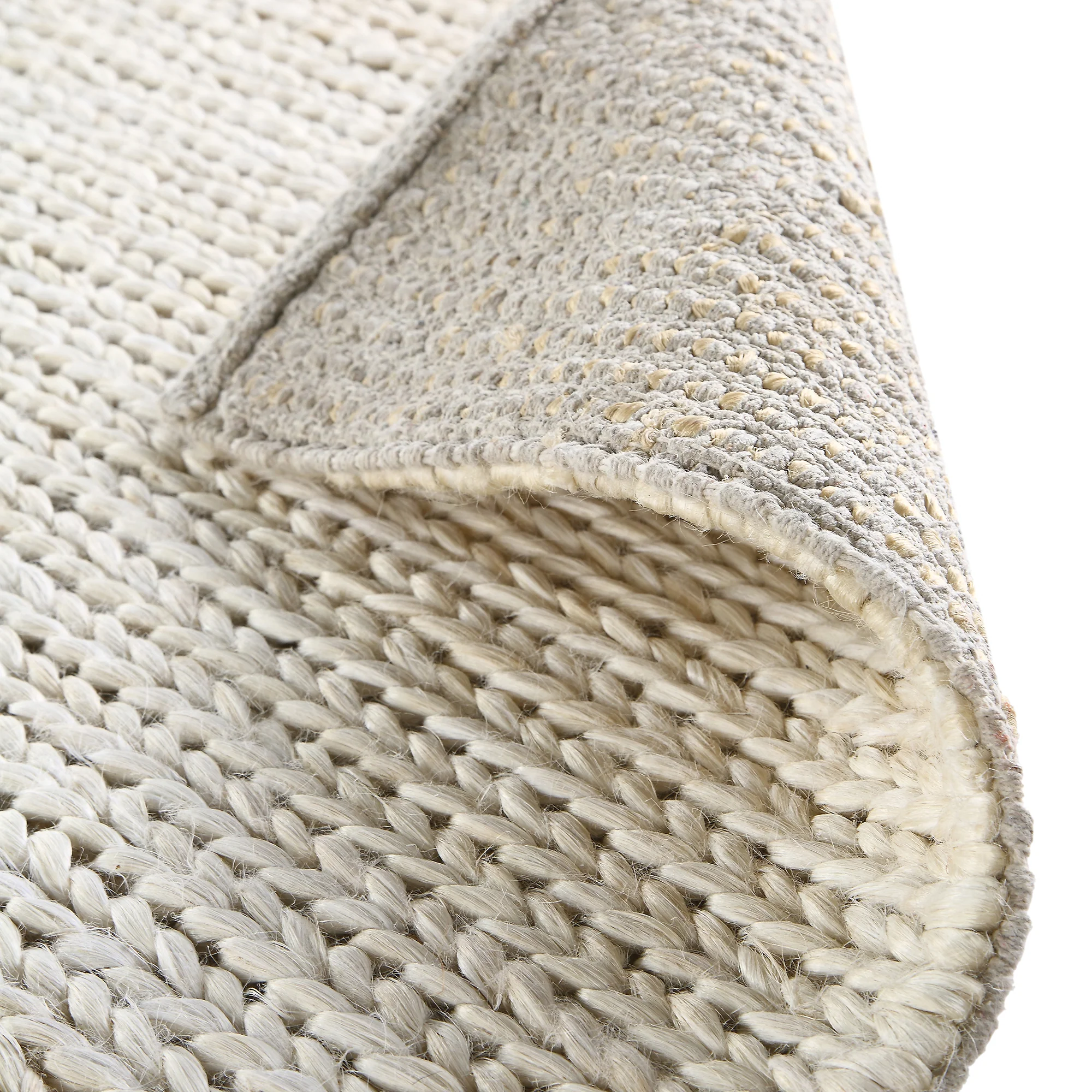 Aurora Hand Braided Cream Jute Rug - Image 10