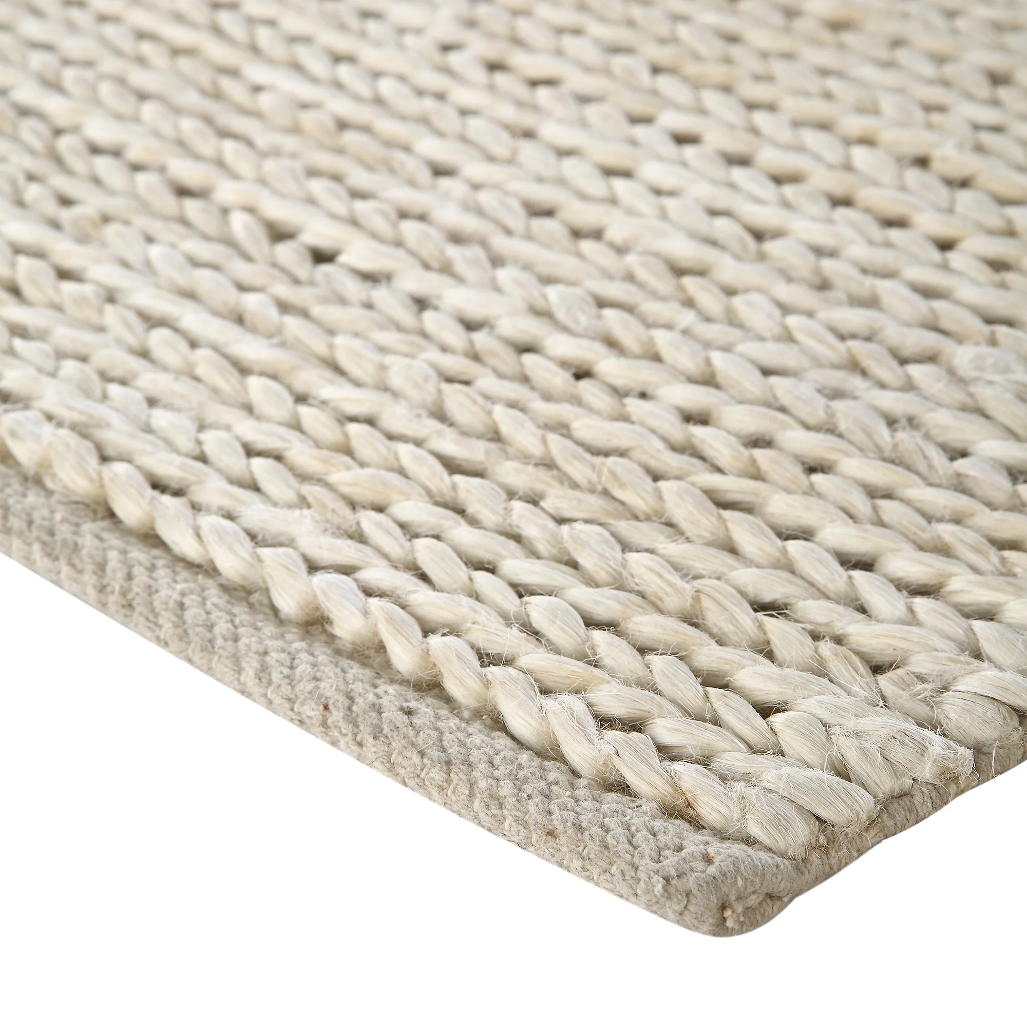 Aurora Hand Braided Cream Jute Rug - Image 6