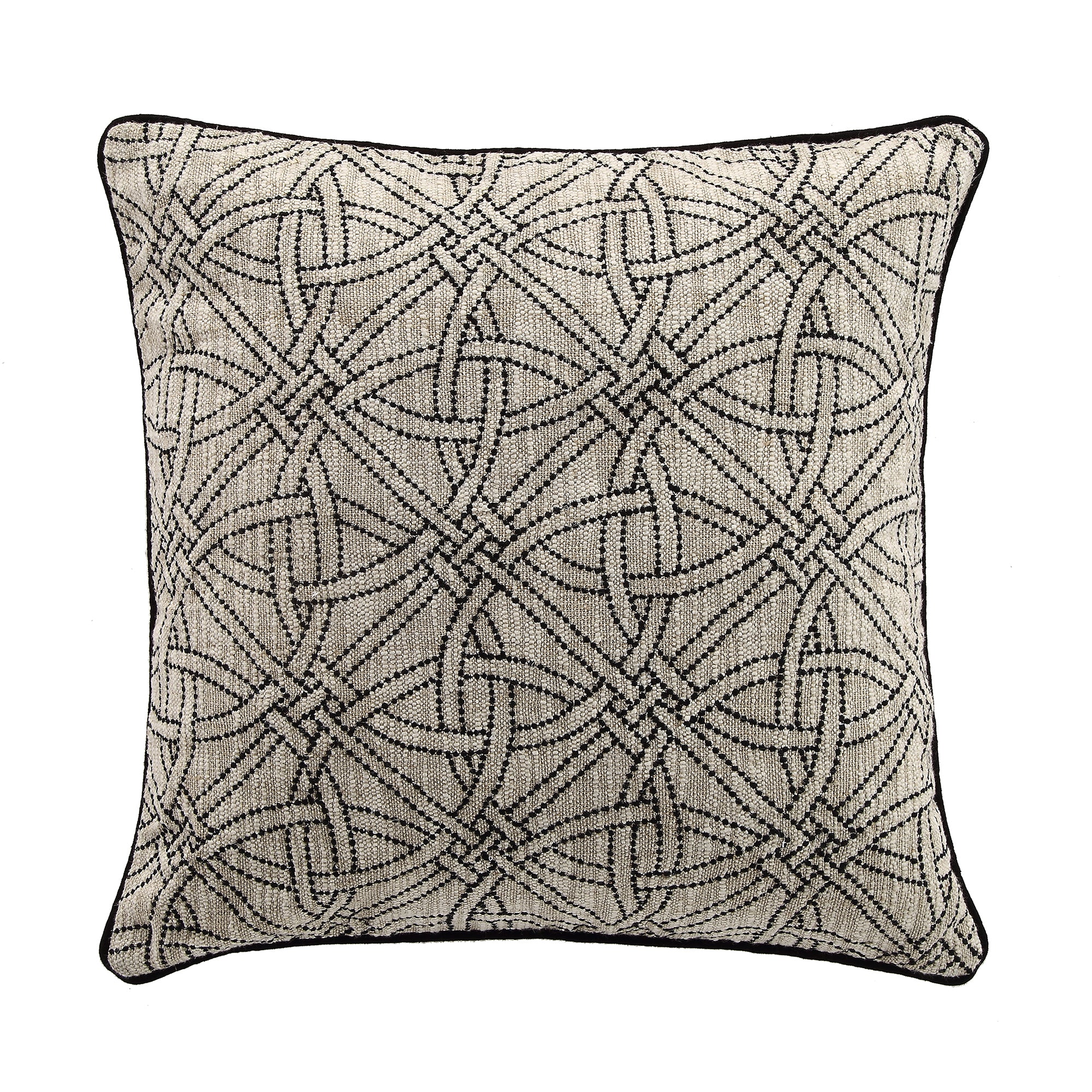 Baja Monochrome Illusion Embroidered Cushion - Image 4
