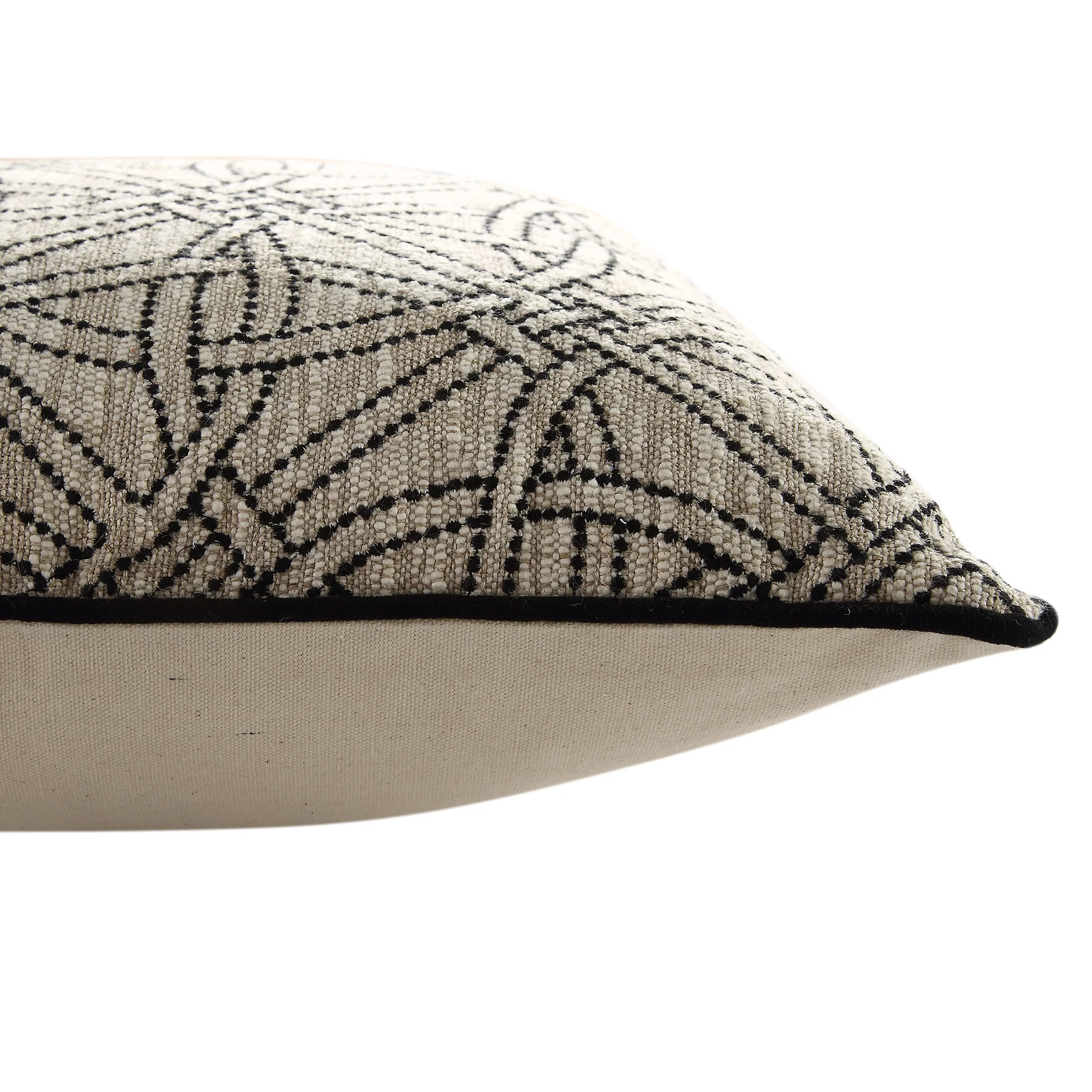 Baja Monochrome Illusion Embroidered Cushion - Image 5