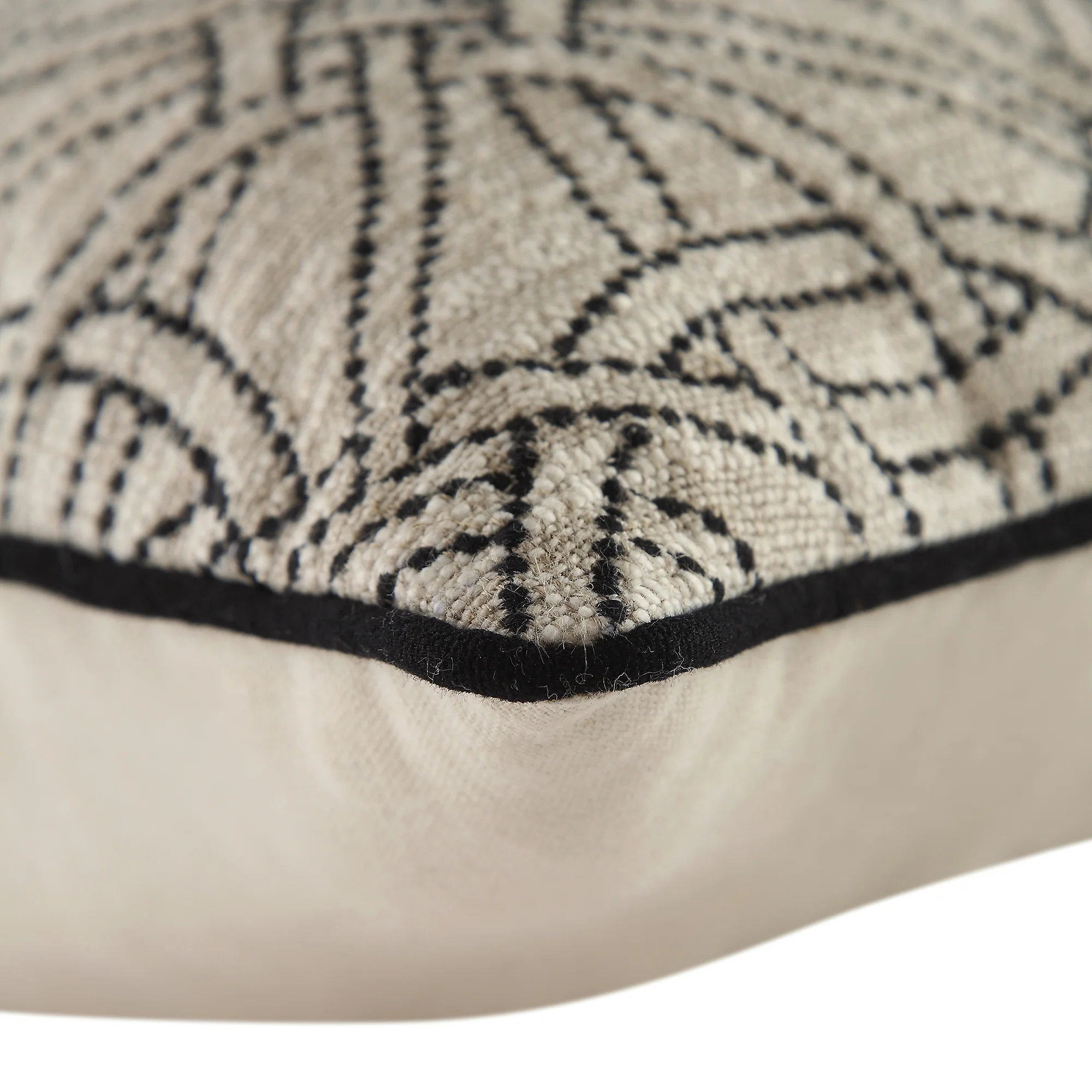 Baja Monochrome Illusion Embroidered Cushion - Image 6
