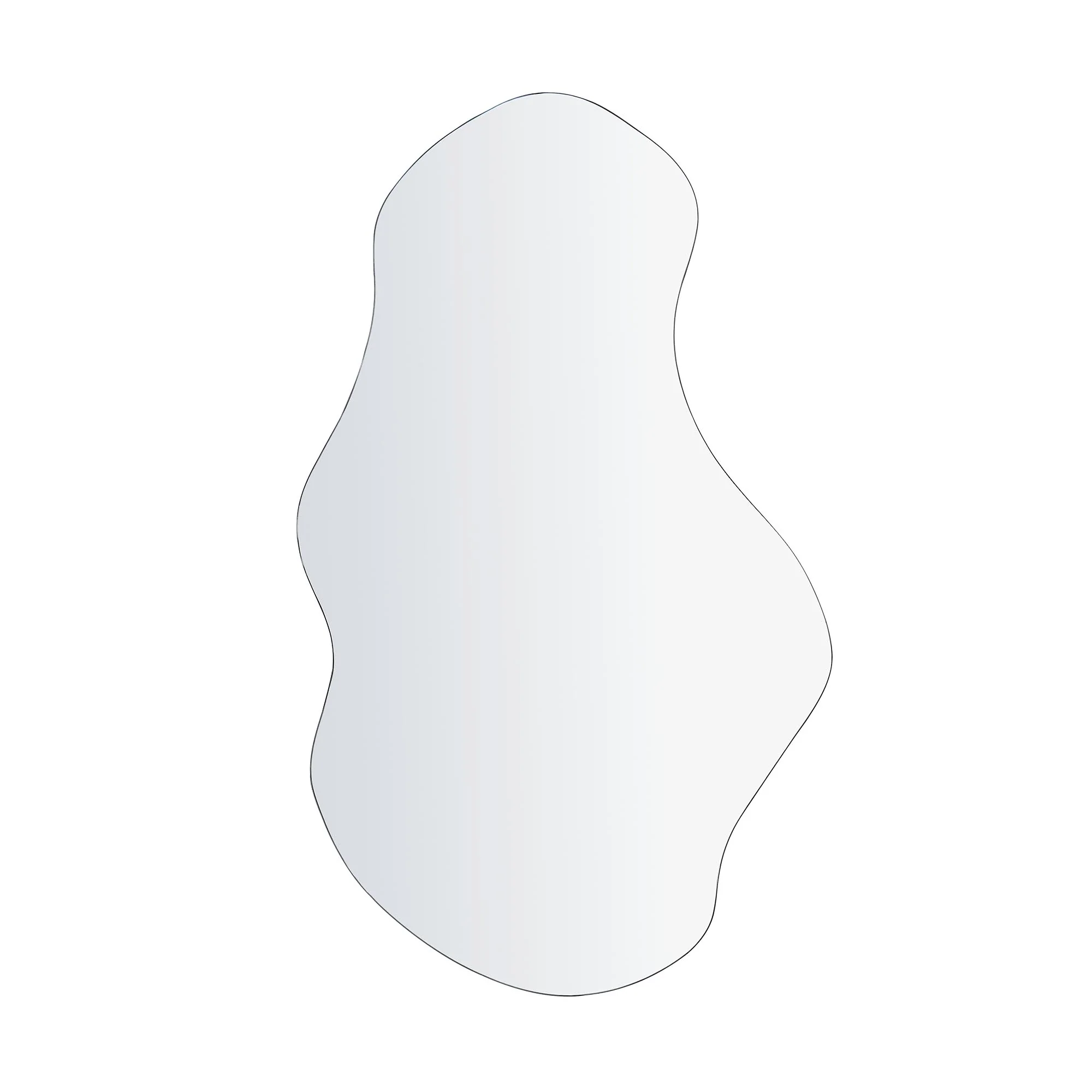 Bala Irregular Shaped Frameless Pond Mirror 100 x 60 cm - Image 3