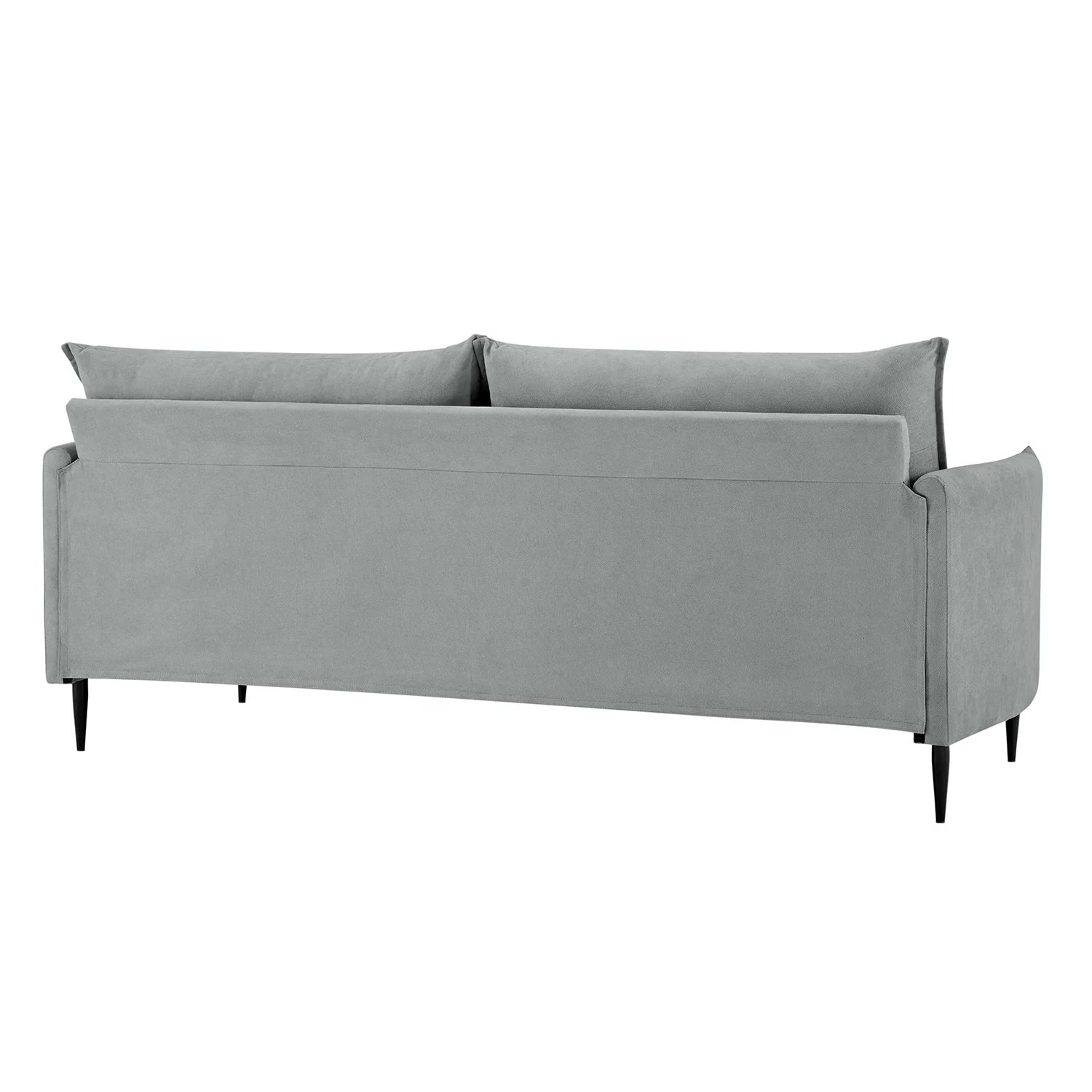Bari Light Grey Brushed Fabric Sofa - Image 17