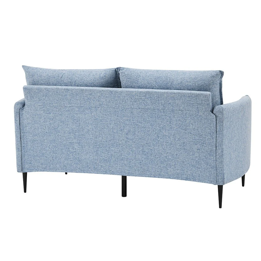 Bari Flax Blue Fabric Sofa - Image 10