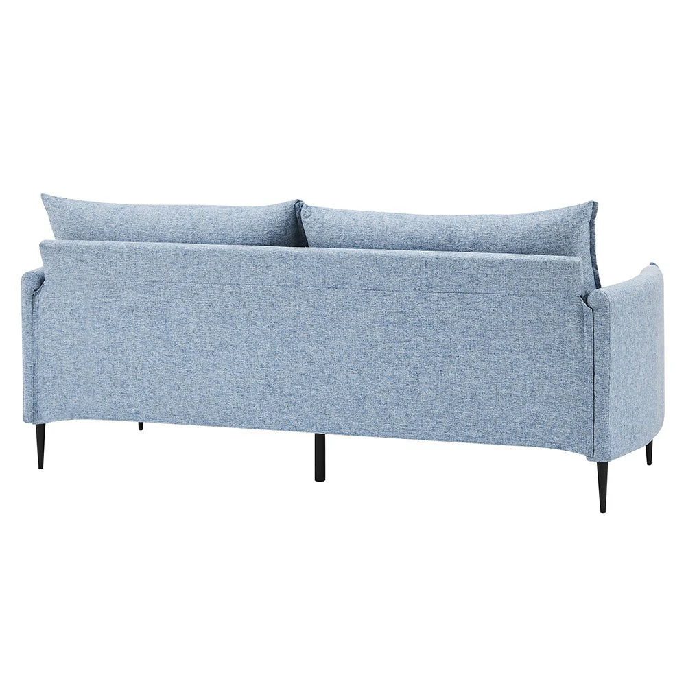 Bari Flax Blue Fabric Sofa - Image 13